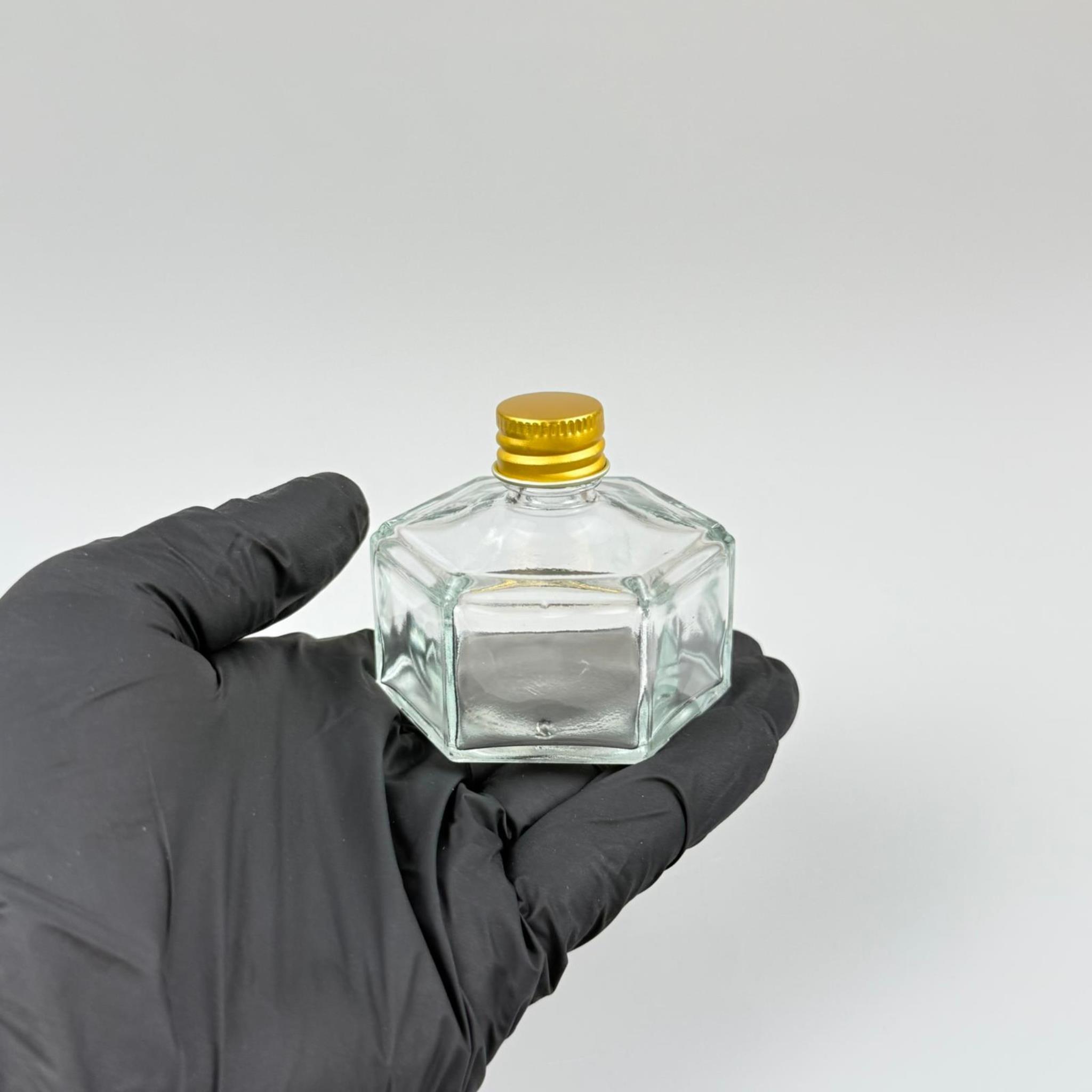 50 CC BASIK ALTIGEN CAM ŞİŞE - GOLD METAL KAPAKLI KOLONYA TIPALI - 50 ML PRESTİJLİ ŞİŞE