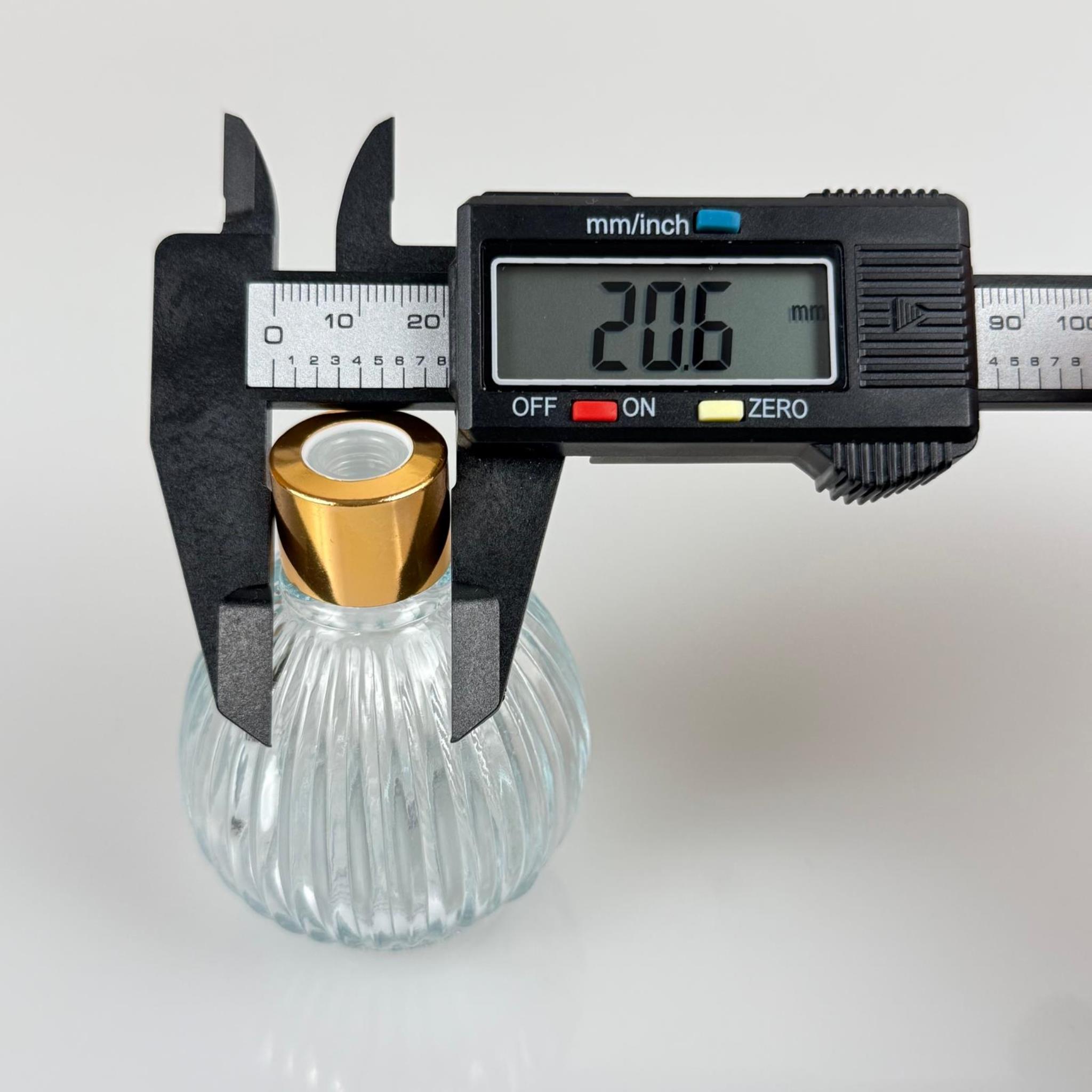 ÇİZGİLİ TOP MODEL CAM BAMBU ODA KOKUSU ŞİŞESİ + METAL GOLD KAPAK + TIPA + 3 ADET FİBER BAMBU ÇUBUK - 50 ML SET TAKIM - HEDİYELİK PROMOSYON DİFFUSER ŞİŞELERİ