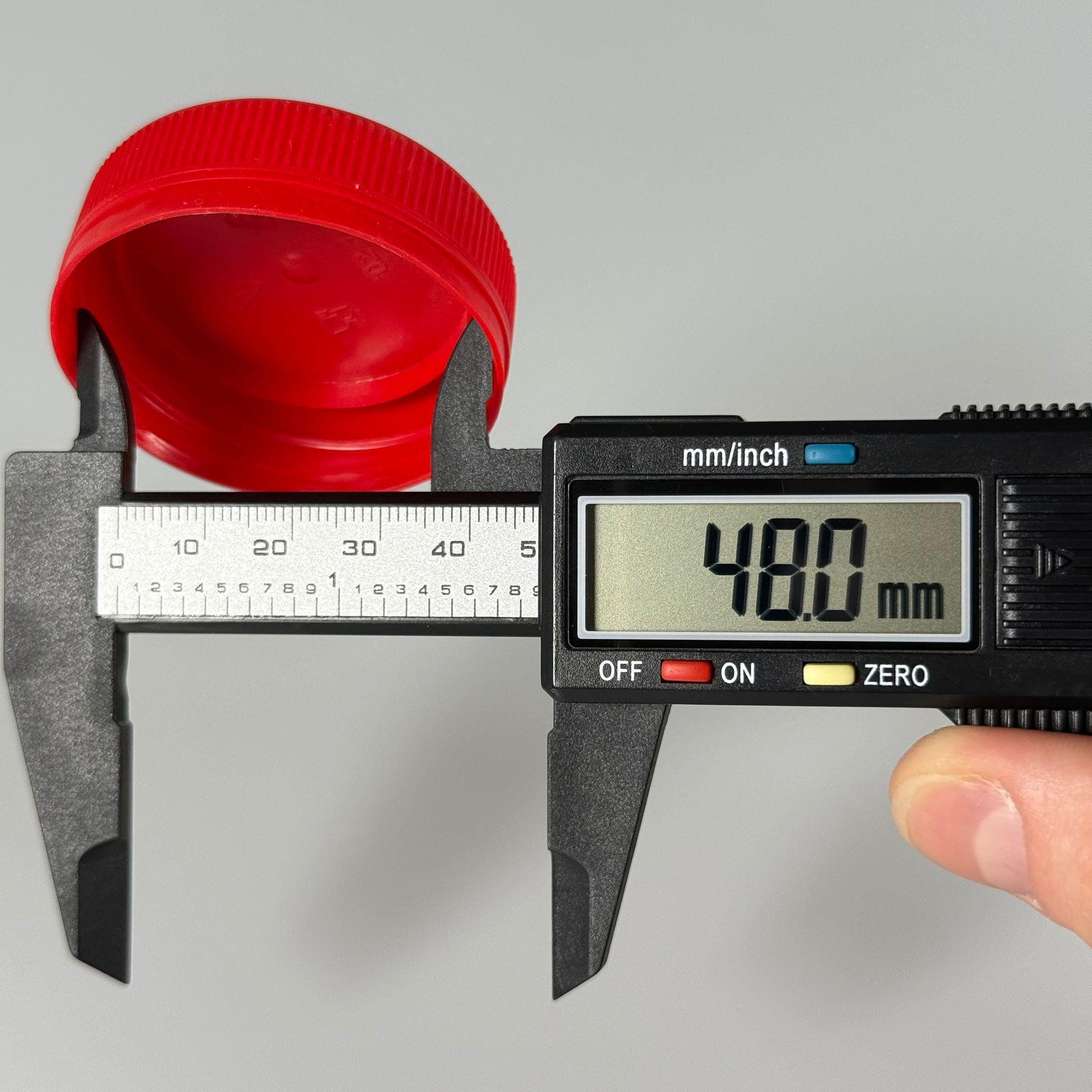 48 MM VİDALI KİLİTLİ PLASTİK KAPAK KIRMIZI  - 5 LİTRE SU PETİ KAPAĞI - 10 LİTRE SU PETİ KAPAĞI - KİLİTLİ