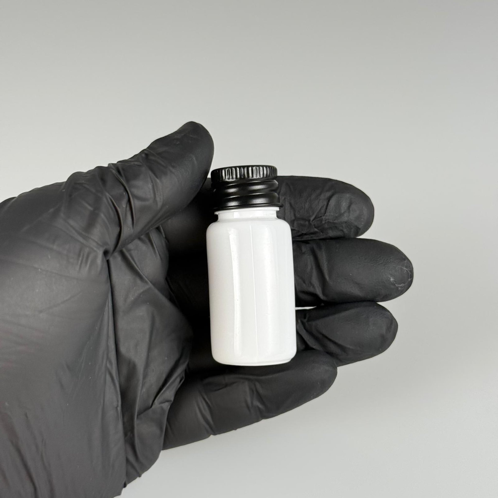 10 CC BEYAZ PET SHOT ŞİŞE - KÖPÜK CONTALI SİYAH ALÜMİNYUM METAL KAPAKLI TAKIM - 10 ML PLASTİK ŞİŞE
