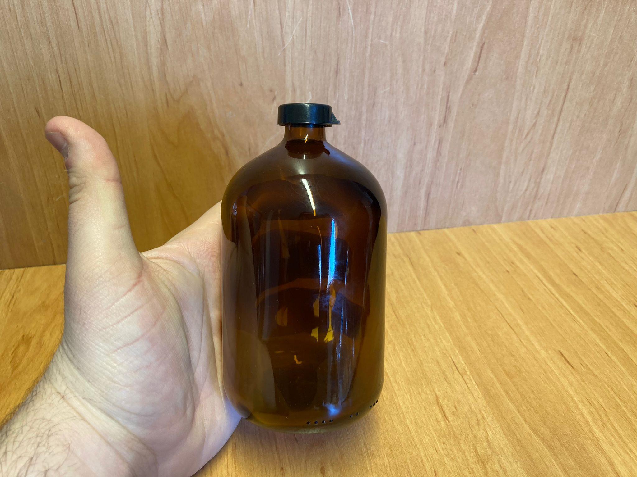 250 CC AMBER FLAKON PENİSİLİN ŞİŞESİ - SİYAH KAPAKLI - 250 ML KAPAKLI KAHVERENGİ CAM ŞİŞE - SIZDIRMAZ - ELLE KAPANIR