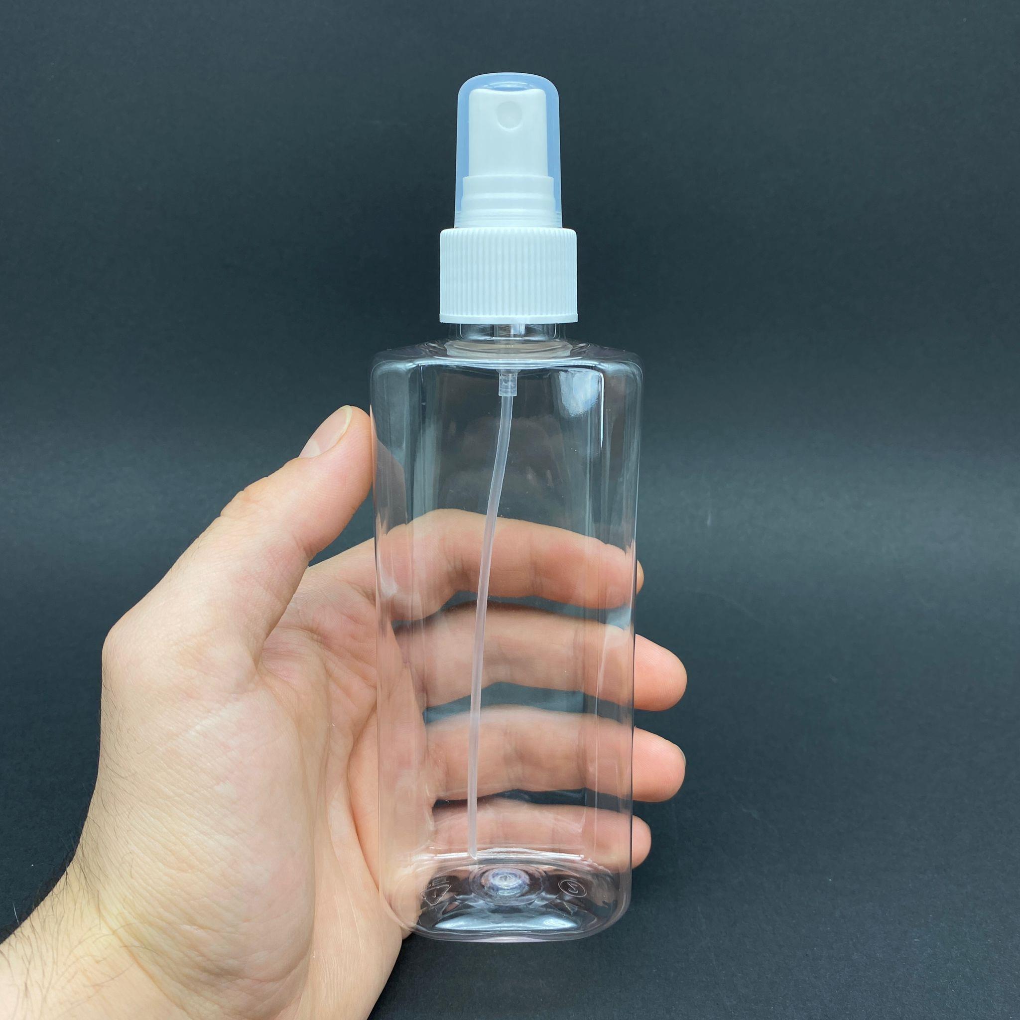 200 CC YASSI PET ŞİŞE - BEYAZ SPREYLİ - 200 ML SPREYLİ PLASTİK ŞİŞE