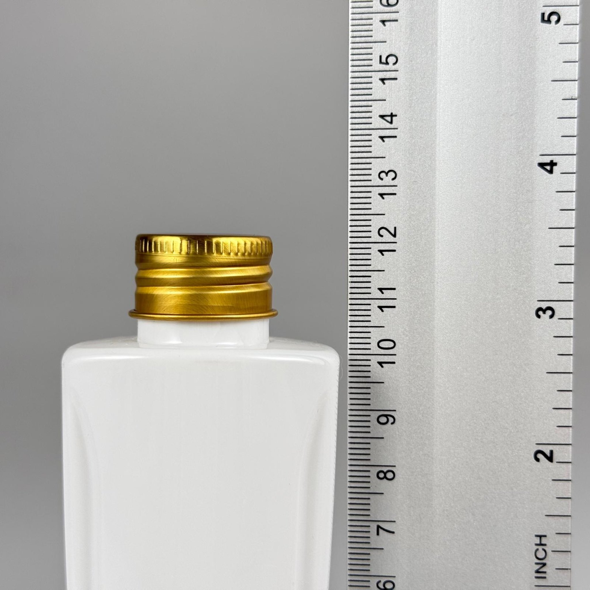 100 CC BEYAZ SERT PET ŞİŞE (LOREAL PARİS MODEL) 24 AĞIZ + KÖPÜK CONTALI GOLD METAL ALÜMİNYUM KAPAK TAKIM - 100 ML KAPAKLI KOZMETİK PLASTİK ŞİŞELER