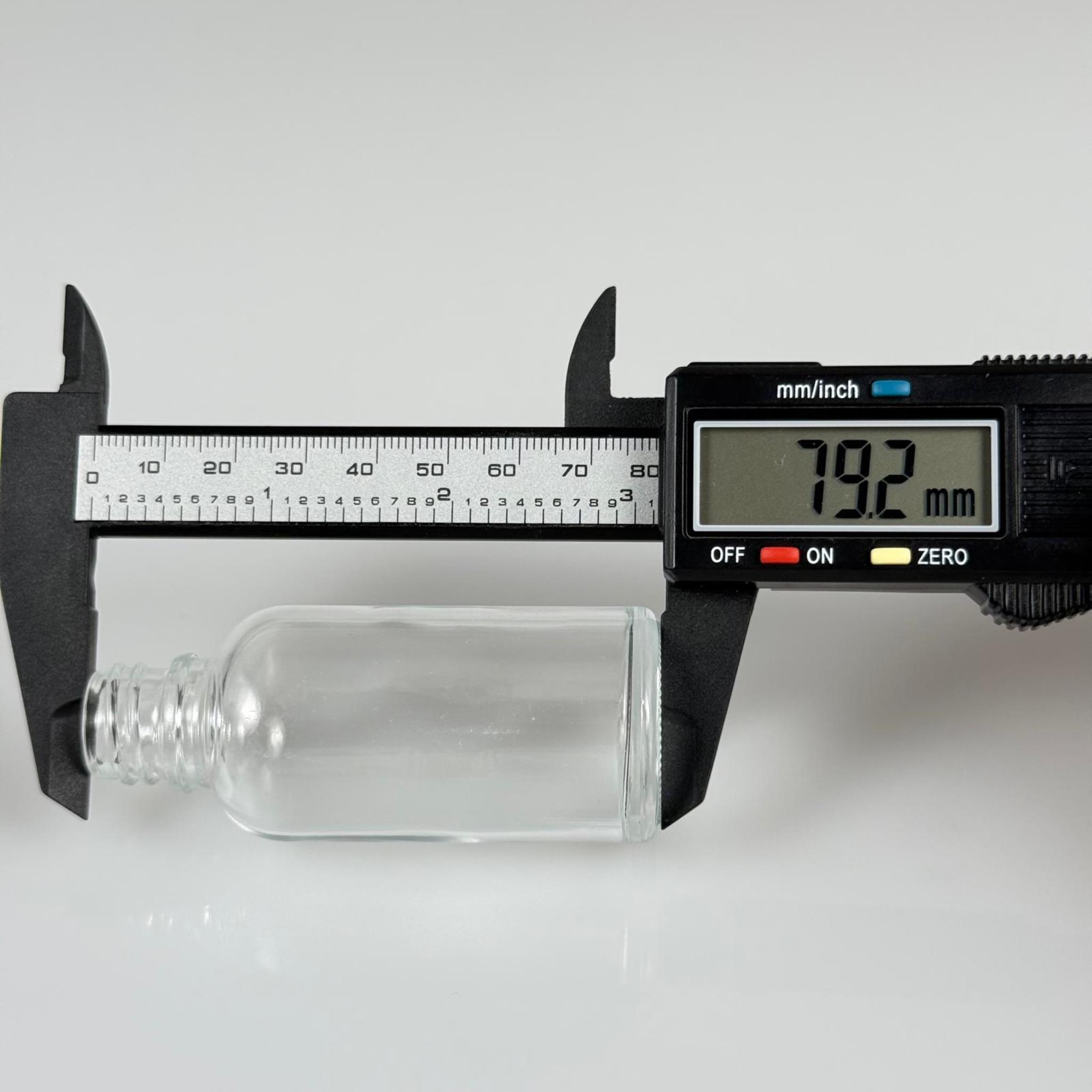 30 CC ŞEFFAF CAM ŞİŞE 18 MM AD