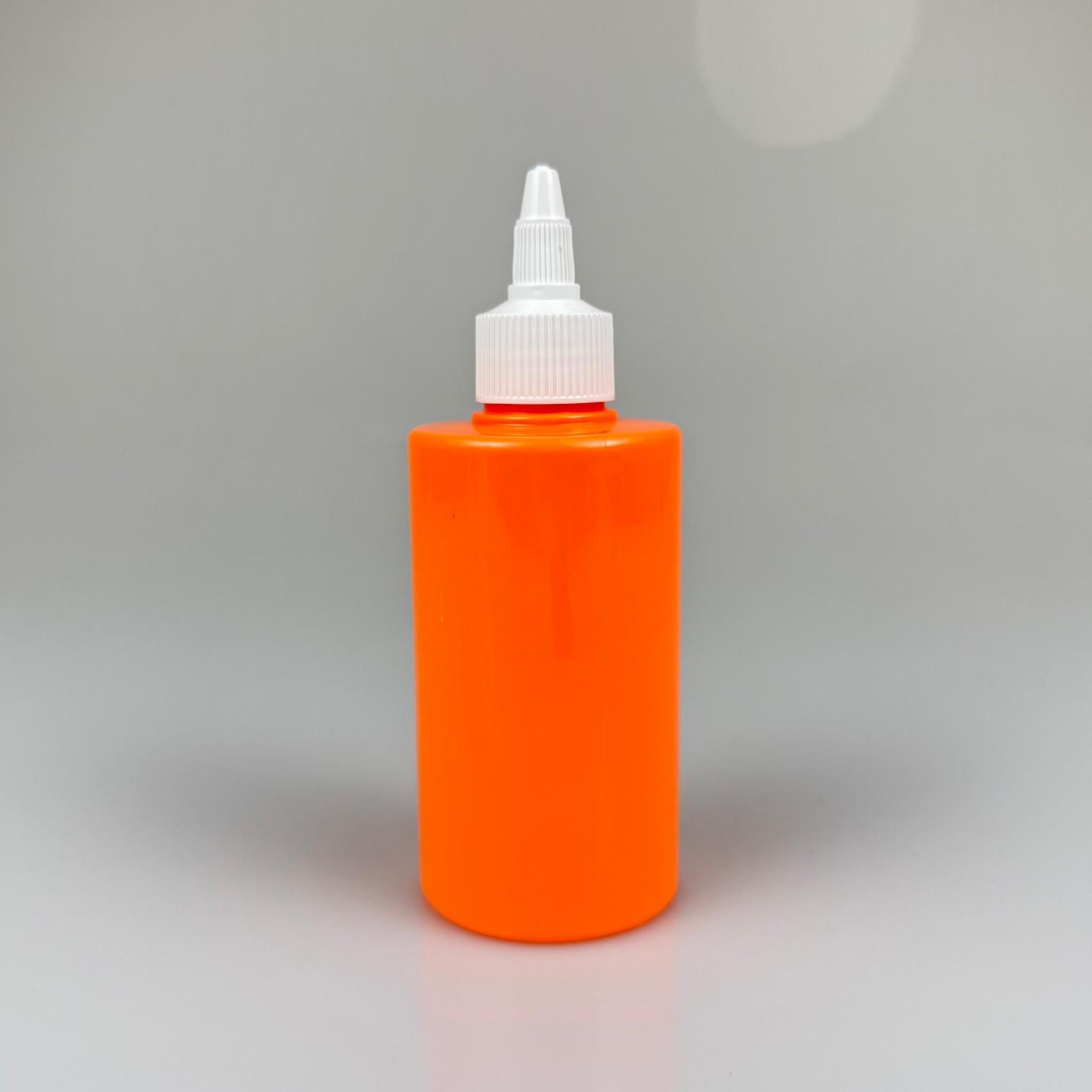 YAĞ, SOS, ACI SOS, SİRKE, SRIRACHA, MÜREKKEP, TUTKAL AKITICI VB BOŞ ŞİŞELERİ - BEYAZ SİVRİ TWİST AKITICI KAPAK + 200 ML KÜT TURUNCU SERT PET PLASTİK ŞİŞE TAKIM