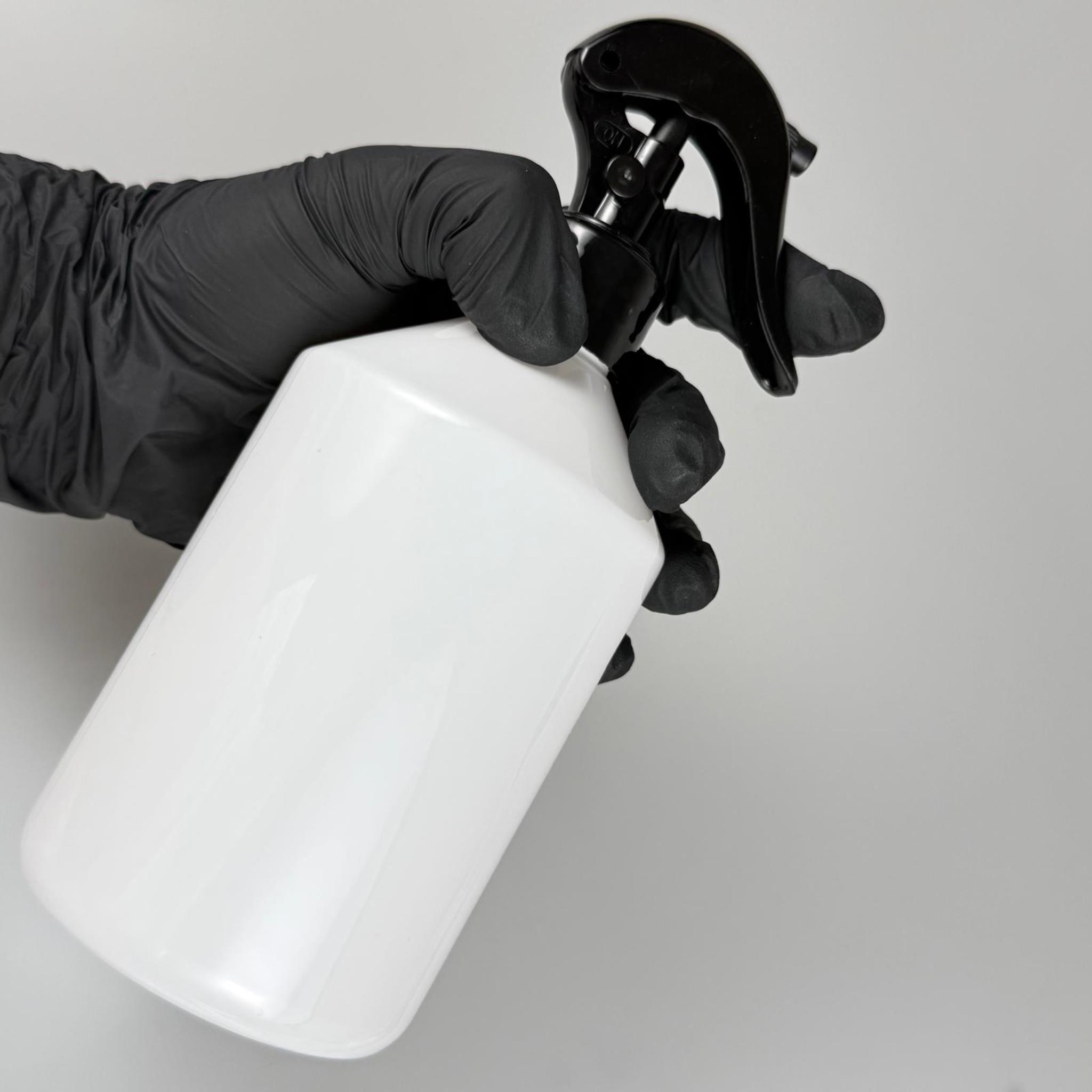 500 CC BEYAZ PET ŞİŞE - 500 ML BEYAZ PLASTİK ŞİŞE SİYAH TRİGER SPREYLİ