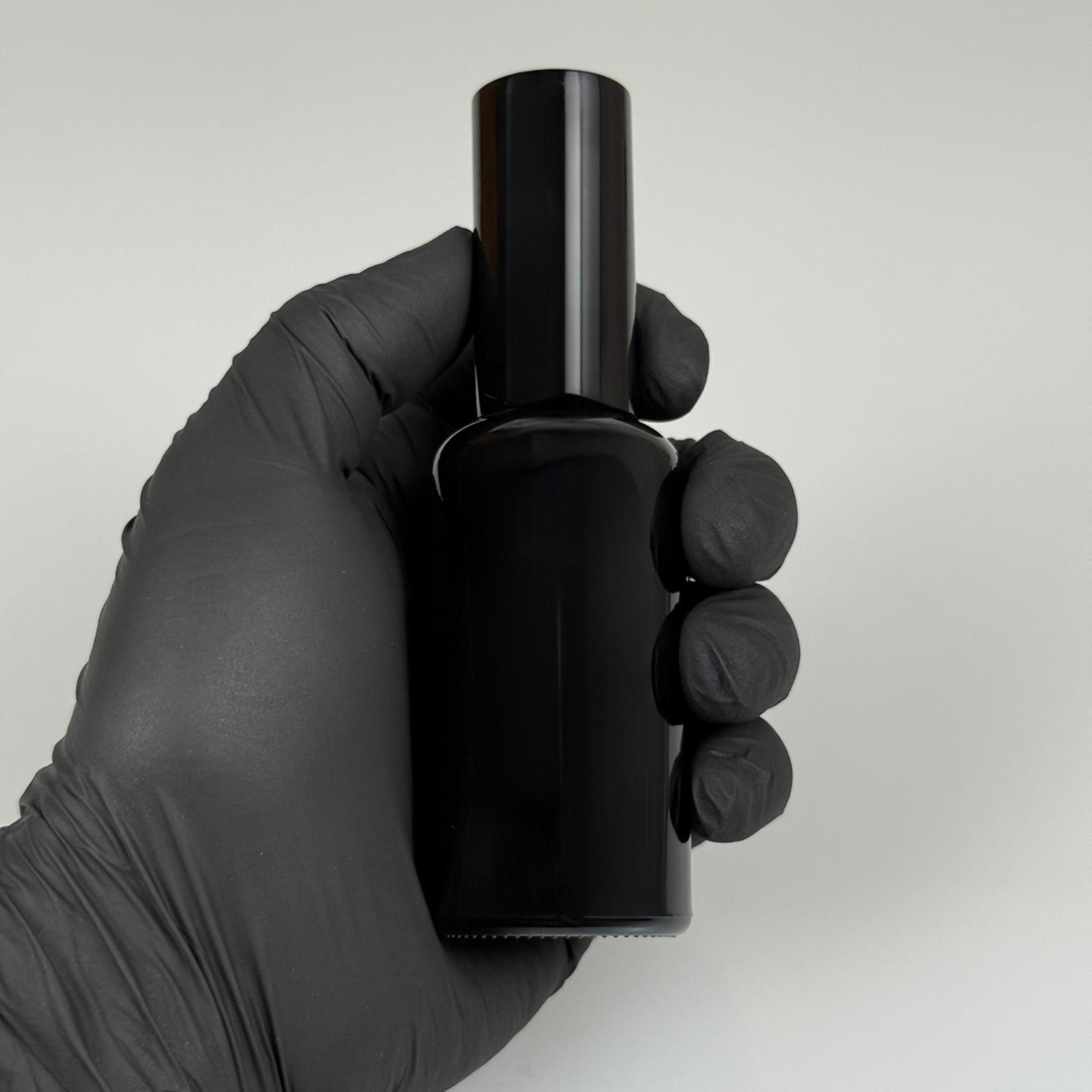 50 ML LÜKS VİDALI VALF ÇEVİRME PARFÜM ŞİŞELERİ - 50 CC SİYAH CAM ŞİŞE - SİYAH METAL SPREYLİ KAPAKLI SET
