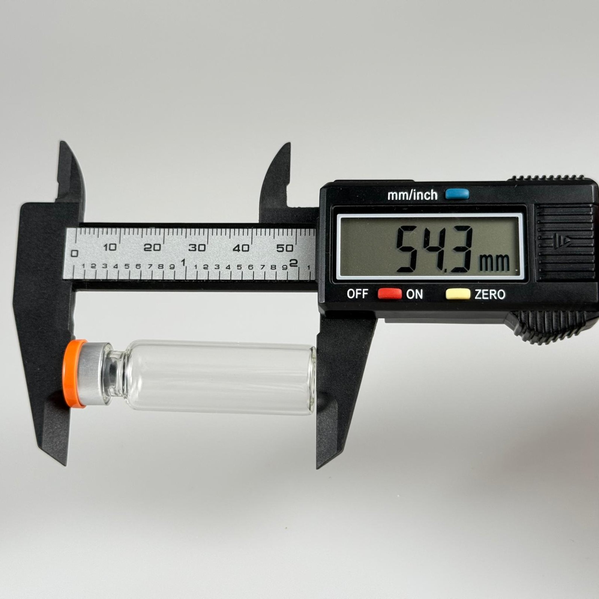 5 ML VİAL FLAKON ŞİŞE- 13 AĞIZ 5 CC ŞEFFAF CAM İLAÇ ŞİŞESİ + KAUÇUK BUTİL ENJEKTÖR TIPASI + TURUNCU FLAKON KAPAKLI TAKIM