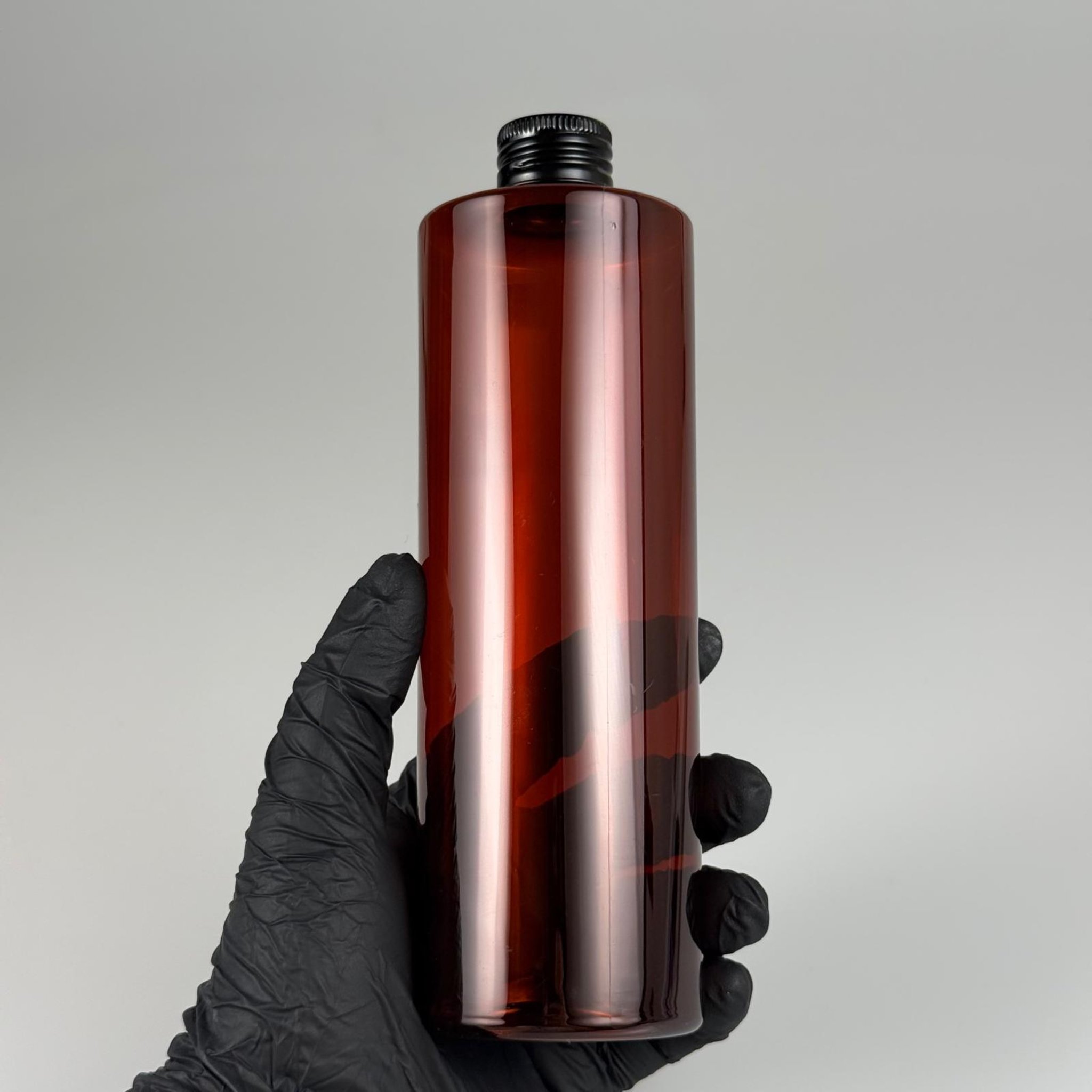 400 CC  AMBER KÜT BOYUNLU SİLİNDİR PET ŞİŞE (30 GR - 24 AĞIZ ) + KÖPÜK CONTALI SİYAH METAL ALÜMİNYUM KAPAK TAKIM - 400 ML KAPAKLI KAHVERENGİ PLASTİK ŞİŞELER