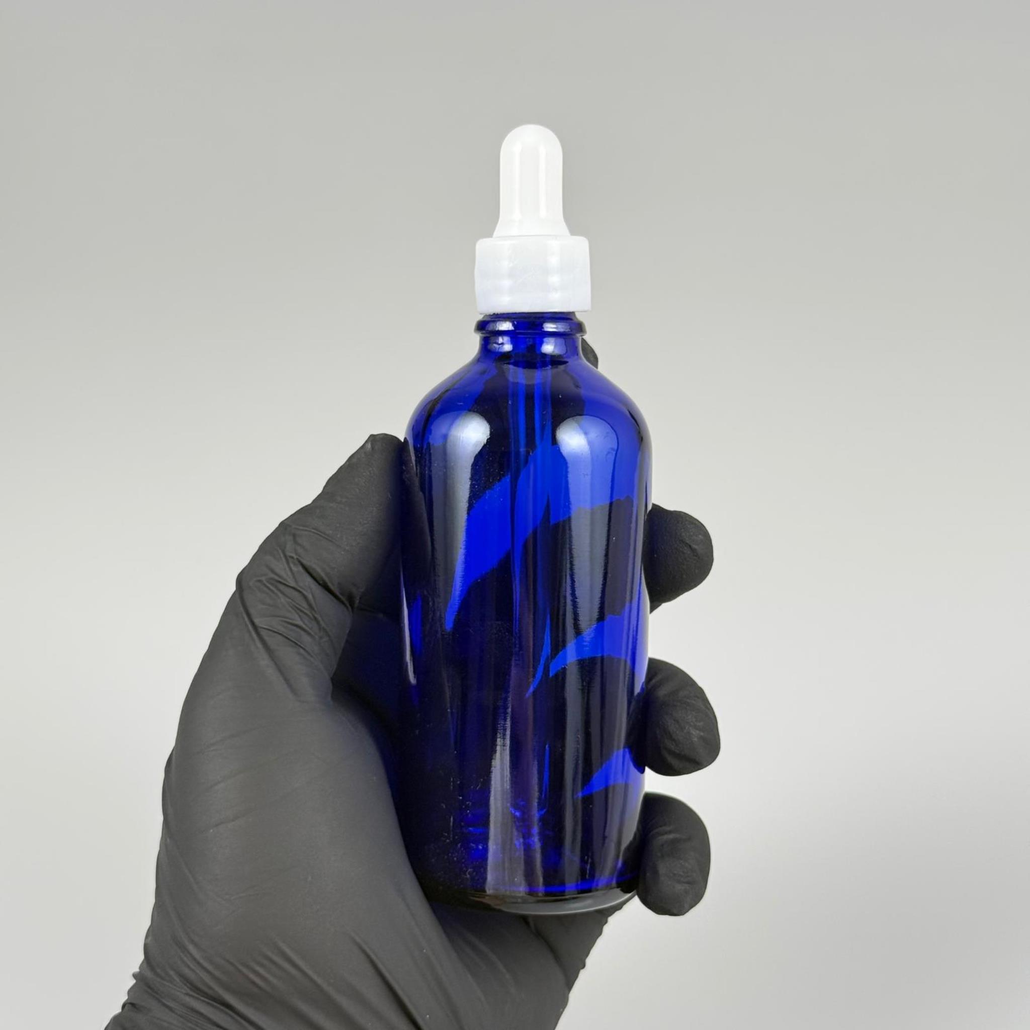 100 CC MAVİ CAM DAMLALIKLI ŞİŞE - BEYAZ EMZİK + BEYAZ DÜZ KAPAK + CAM PİPET TAKIM - 100 ML DAMLALIKLI ŞİŞE SETİ