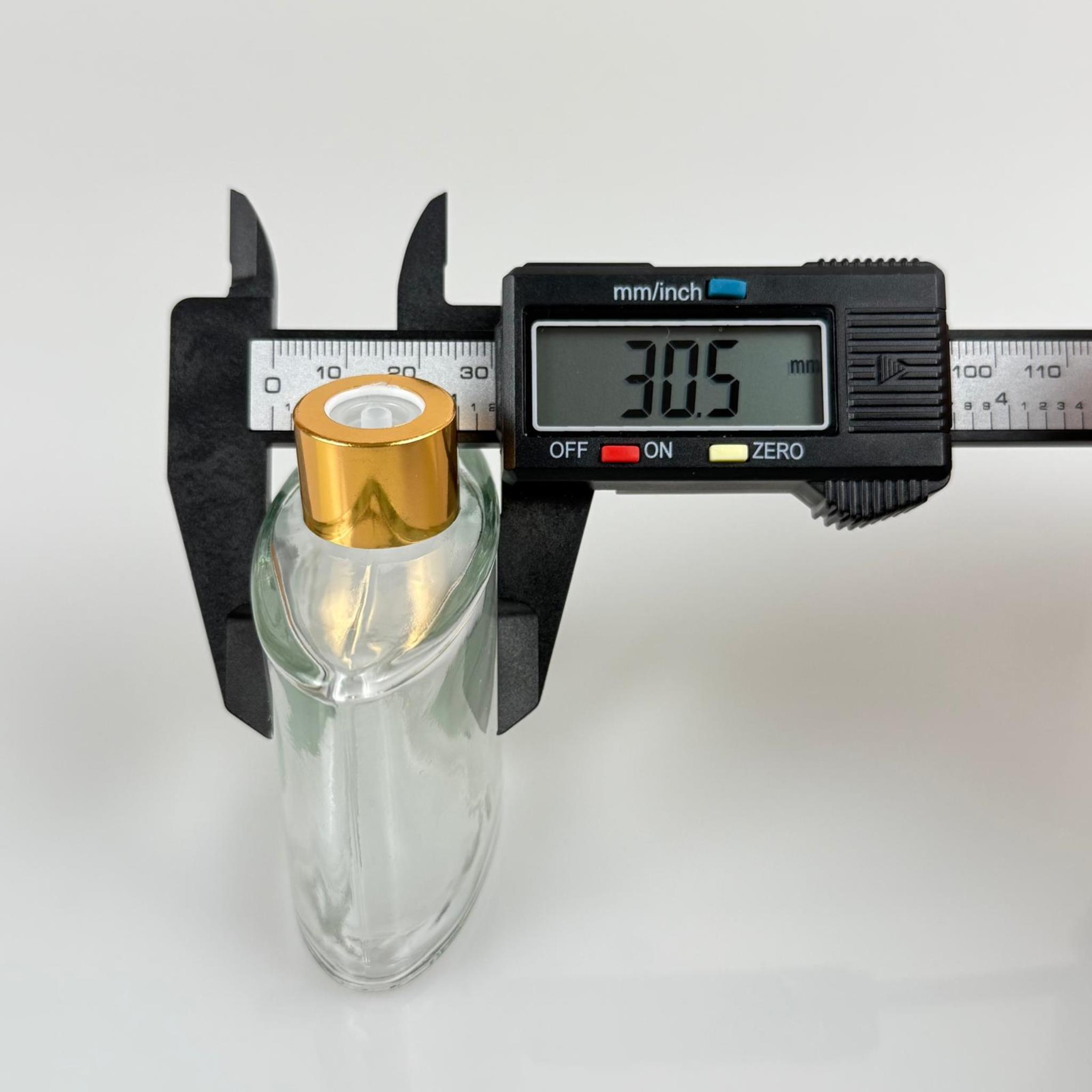 YASSI MODEL CAM KOLONYA ŞİŞESİ + METAL GOLD KAPAK + TIPA - 50 ML - HEDİYELİK KOLONYA ŞİŞELERİ