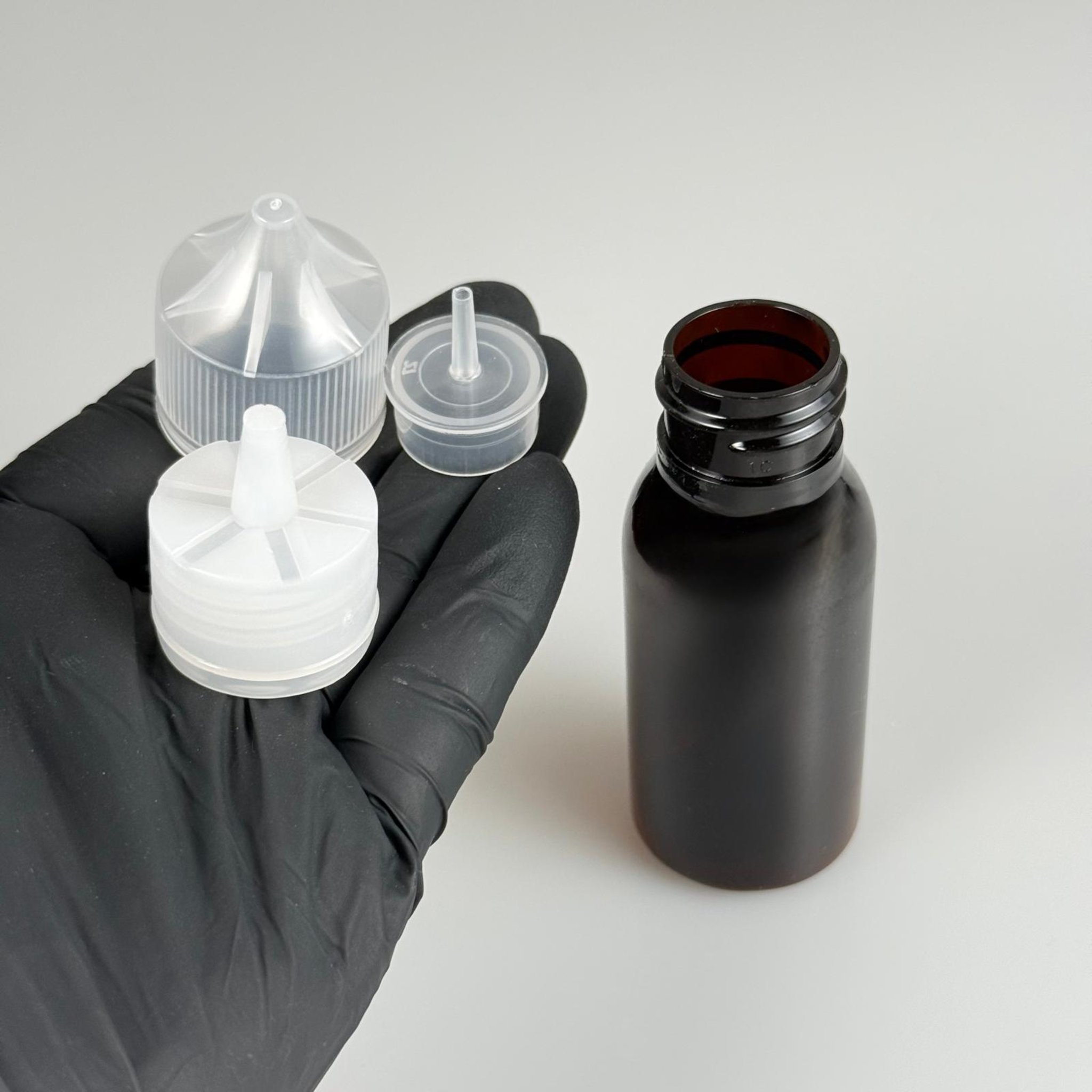 50 CC SERT GORİLLA ŞİŞE - AMBER - 50 ML LİKİT ŞİŞESİ - MÜREKKEP ŞİŞESİ - ÇOCUK KİLİT KAPAKLI  - AKITICI TIPALI - İĞNE UÇLU DAMLALIKLI ŞİŞE