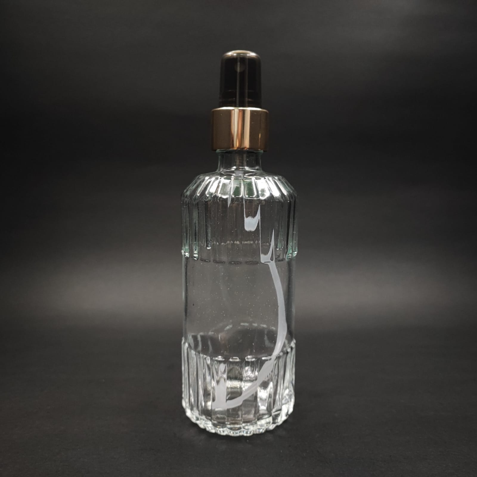200 CC SİLİNDİR ZÜMRÜT MODEL CAM KOLONYA ŞİŞE - GOLD SPREYLİ - 200 ML ZÜMRÜT CAM KOLONYA ŞİŞELERİ