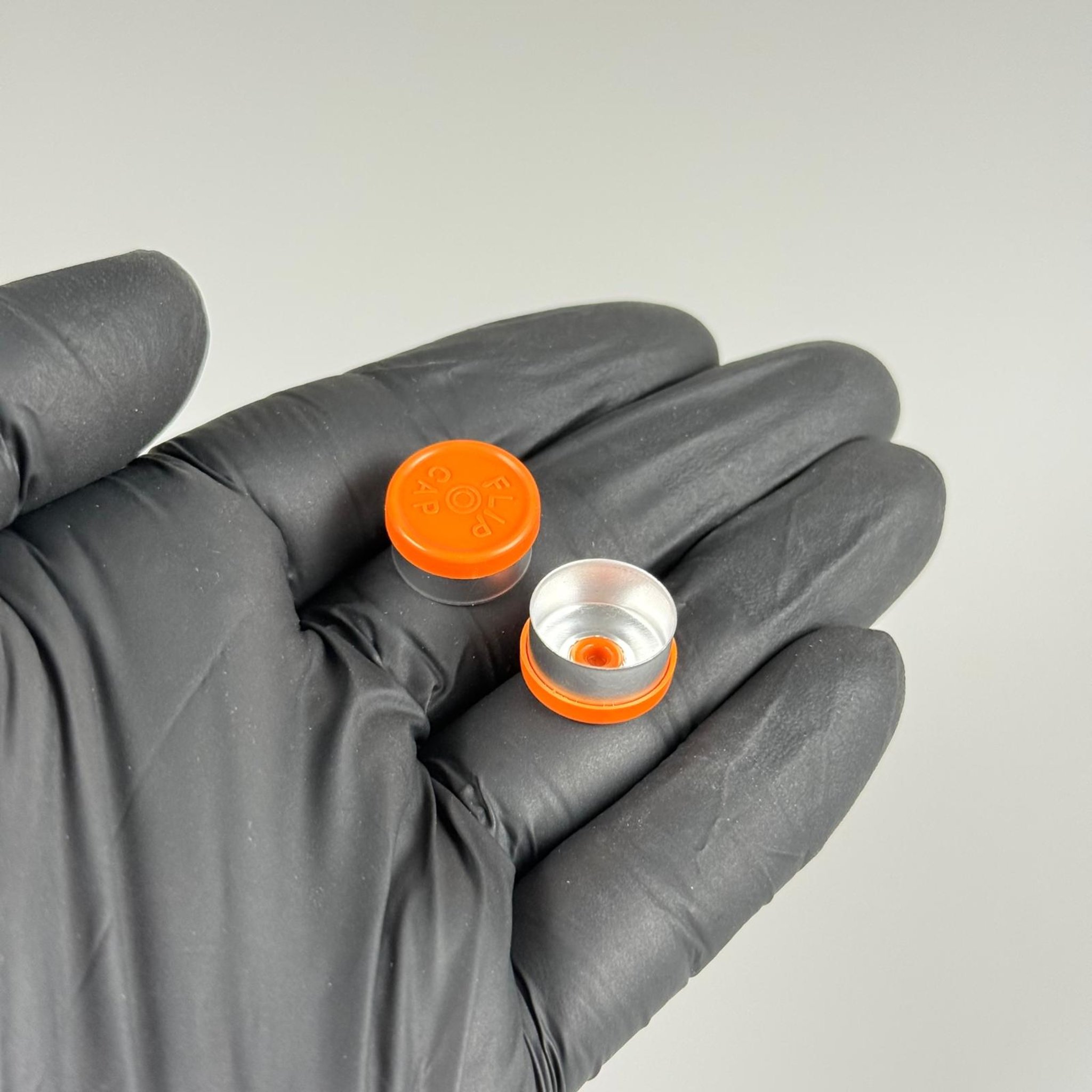 13 MM PENİSİLİN FLAKON ALÜMİNYUM KAPAK - TURUNCU