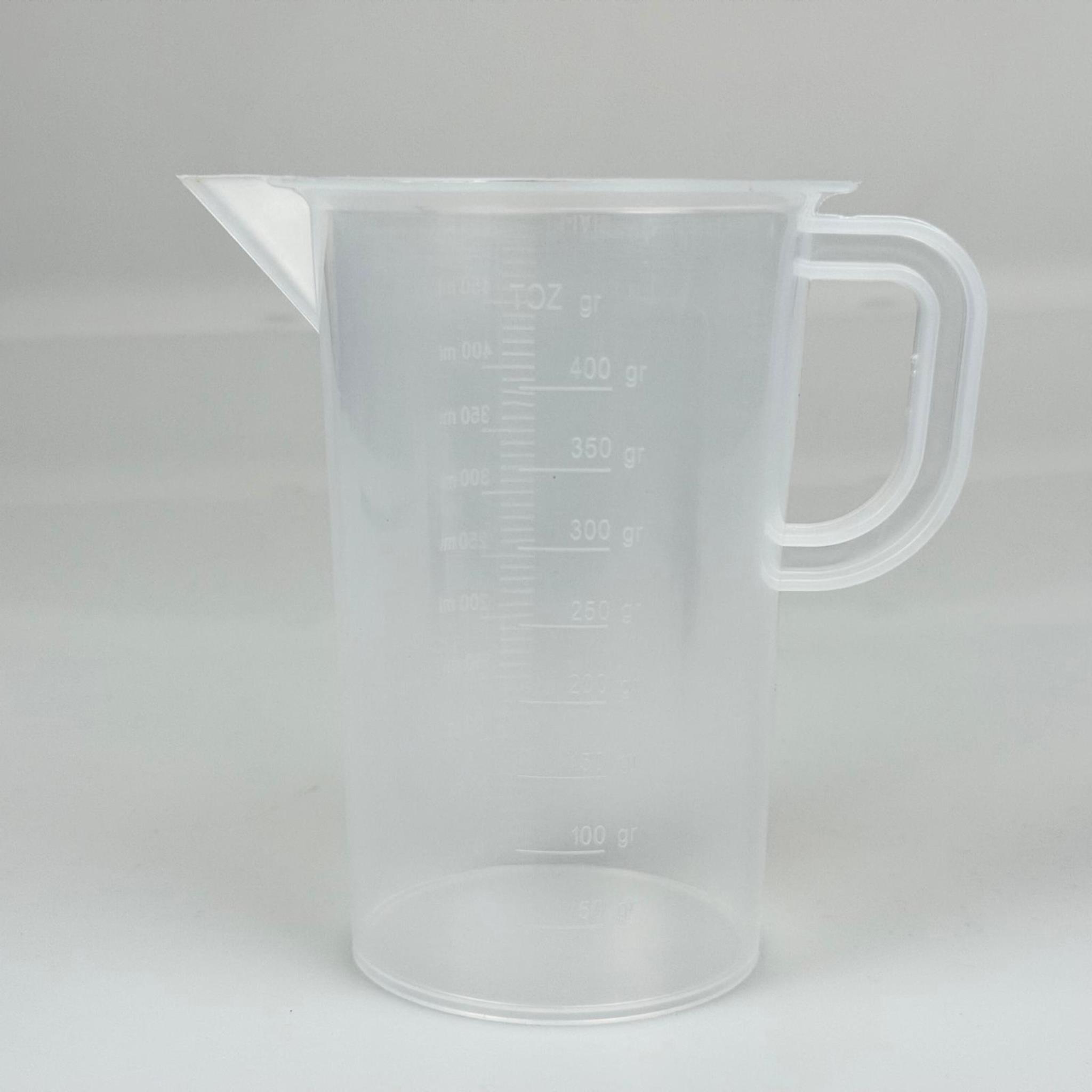 500 ML SIVI , 400 GR TOZ İÇİN ÖLÇÜ KABI - SAĞLAM SAPLI PLASTİK ÖLÇÜ KABI