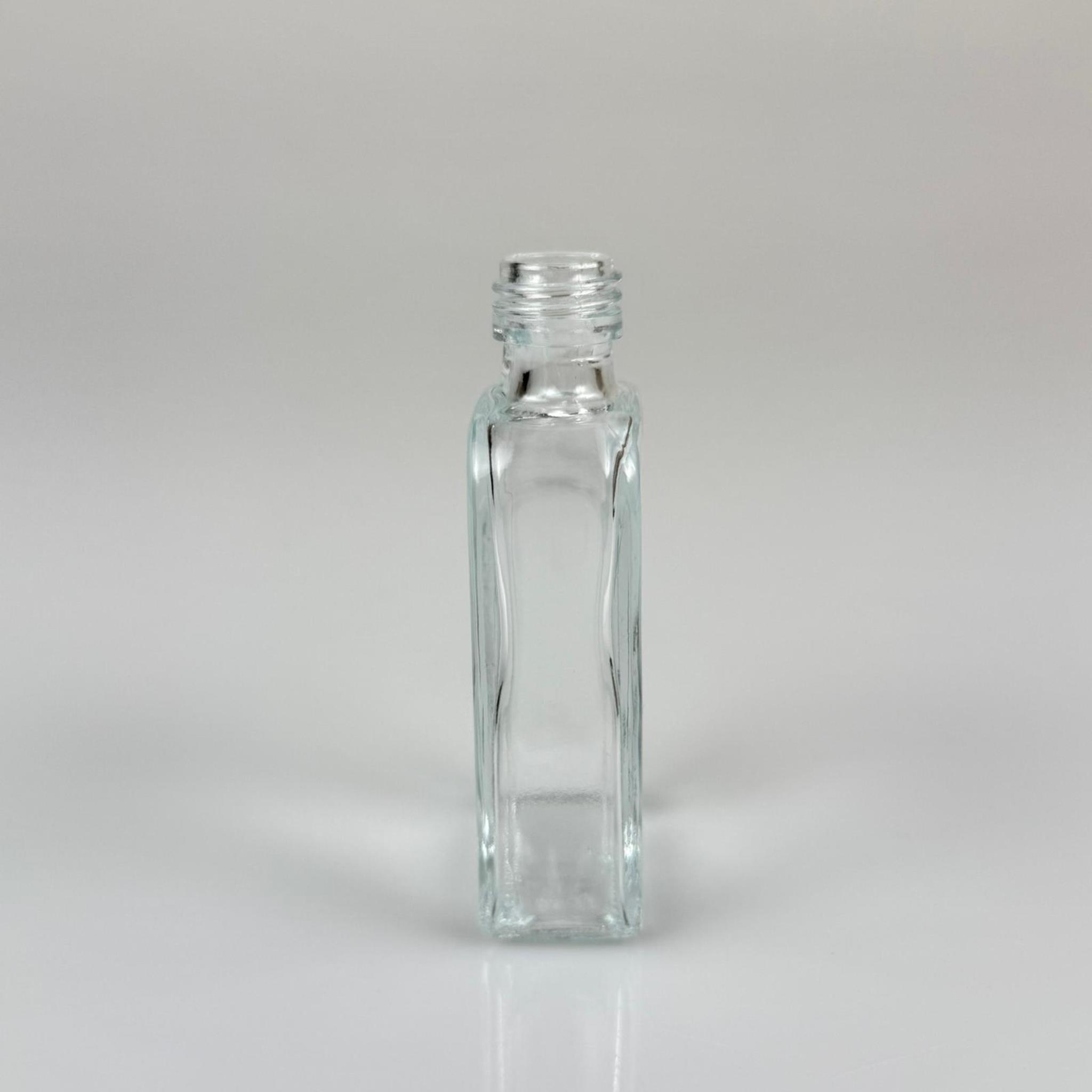 50 CC YASSI DİKDÖRTGEN CAM ŞİŞE - 18 MM AĞIZ - 50 ML PRESTİJLİ ŞİŞE