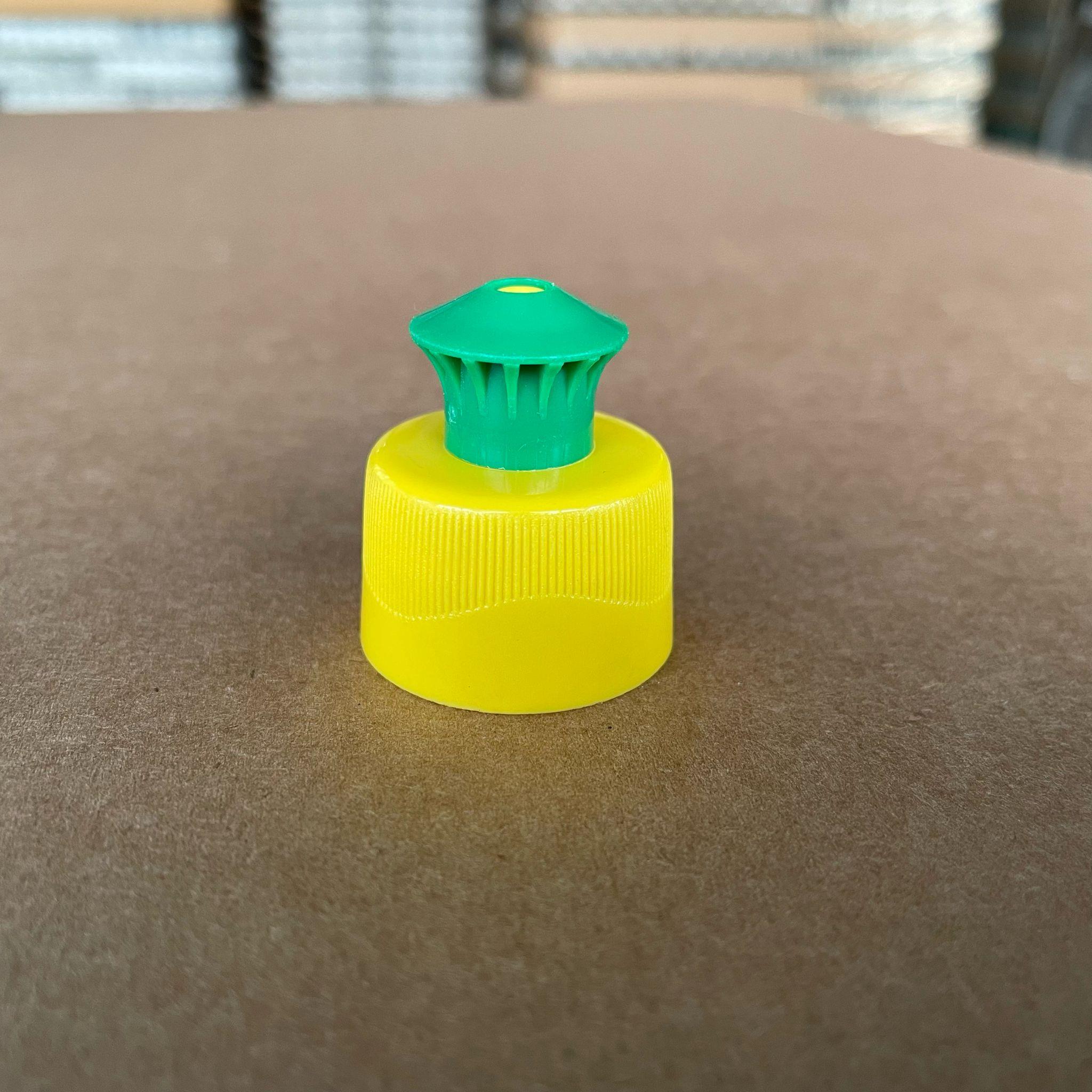 28 MM PUSH-PULL KAPAK ÜSTÜ YEŞİL ALTI SARI X