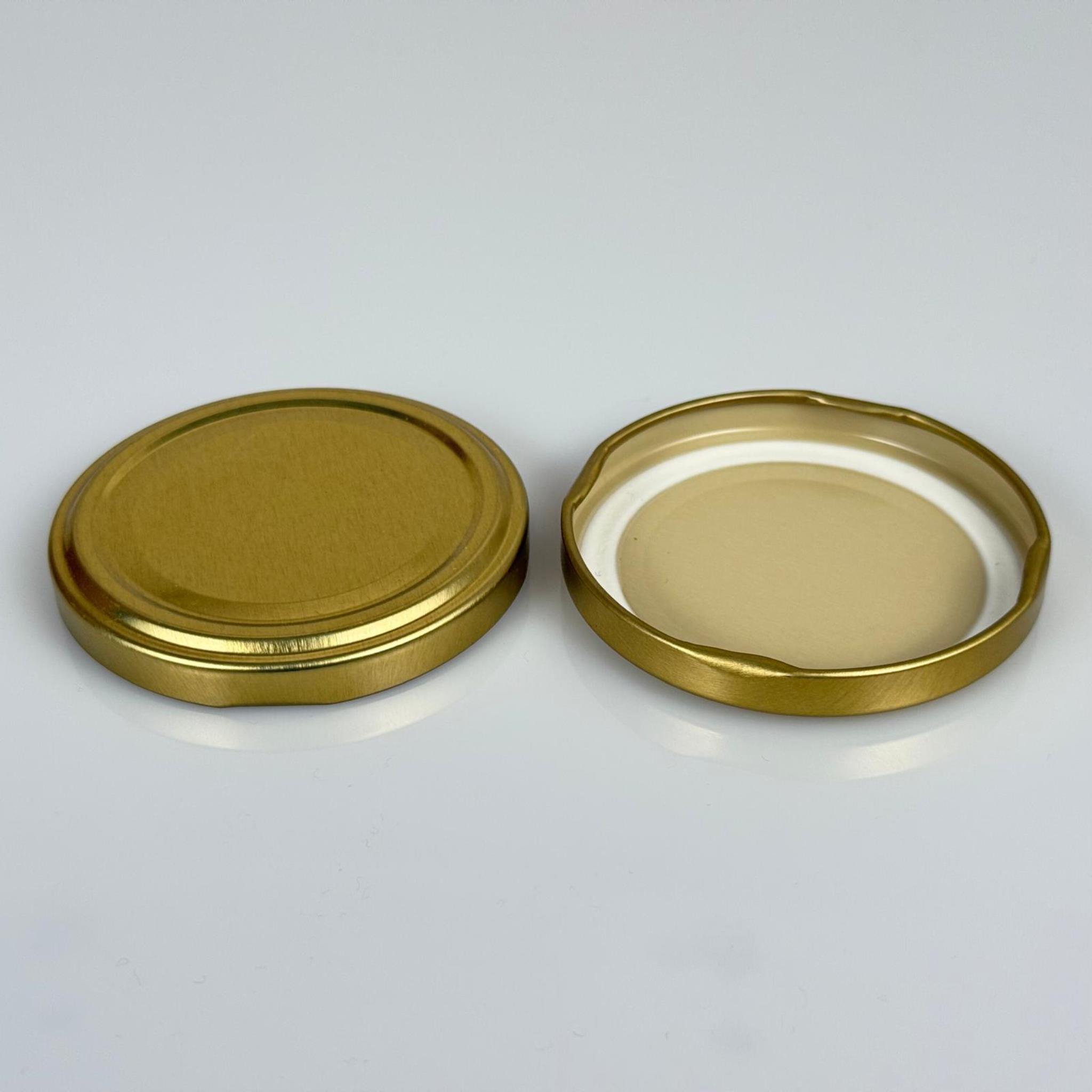 66 MM TWİST-OFF GOLD DÜZ (MC066RTS451) RP10 - SİLGAN MARKA KAVANOZ KAPAĞI - METAL KONSERVE KAPAK