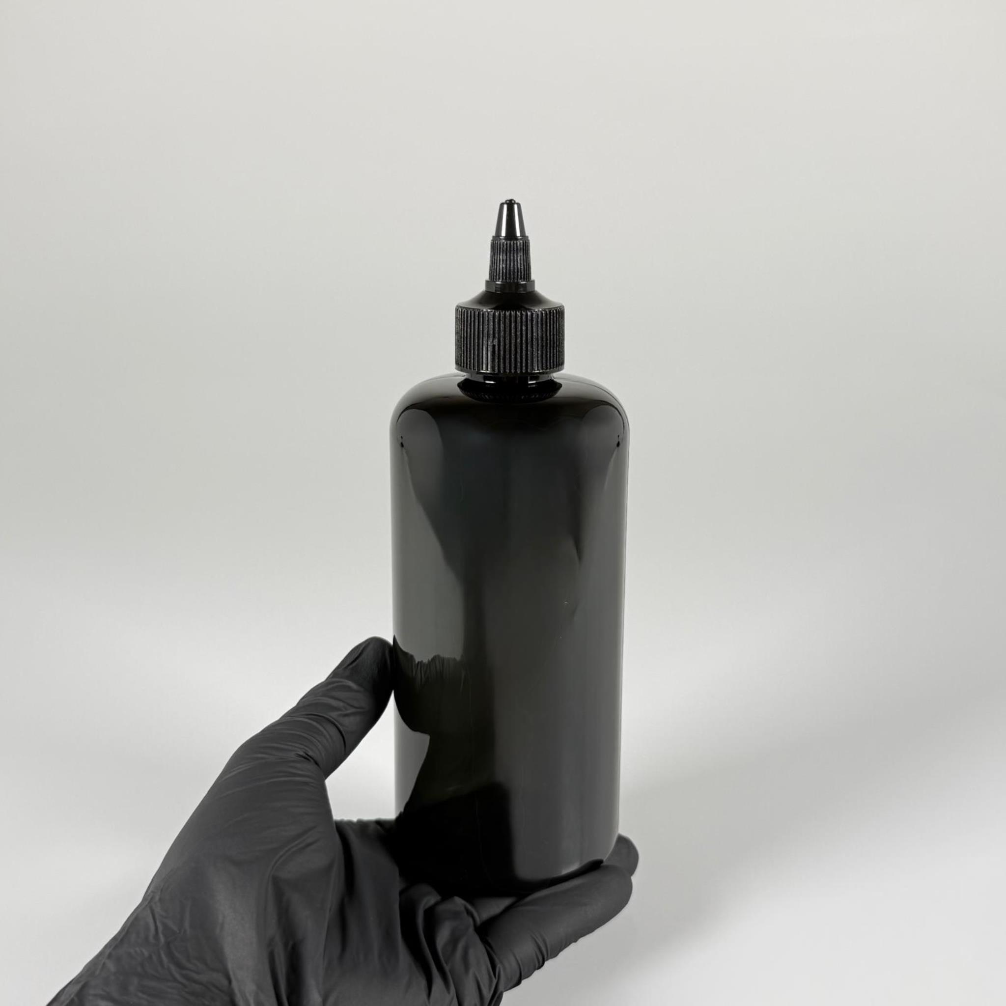 500 CC SİVRİ TWİST ASANSÖR KAPAKLI SİYAH SİLİNDİR DÜZ PET ŞİŞE - 0,5 LİTRE AKITICI SİYAH KAPAKLI PET ŞİŞE