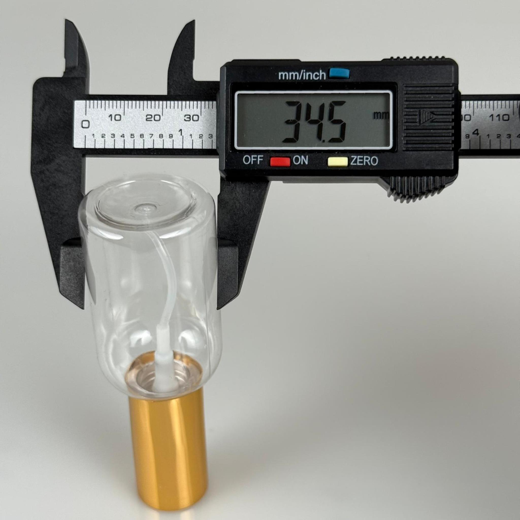 40 ML PET KOLONYA, PARFÜM VB ŞİŞELERİ - METAL ALÜMİNYUM GOLD KAPAK + VİDALI SPREY + 40 CC TOMBUL ŞİŞE SET TAKIM