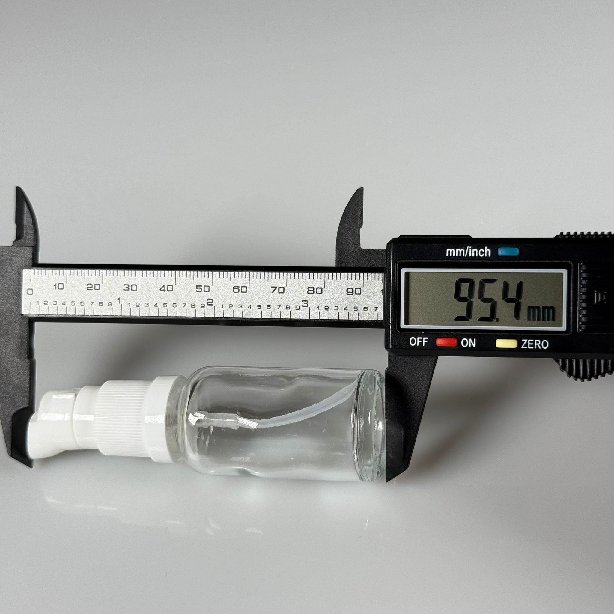 20 CC ŞEFFAF CAM ŞİŞE - SIZDIRMAZ ETEKLİ BEYAZ LOSYON POMPALI TAKIM - 20 ML LOSYON ŞİŞESİ - YAĞ, KREM GİBİ YOĞUN KIVAMLI SIVILAR İÇİN CAM AMBALAJ