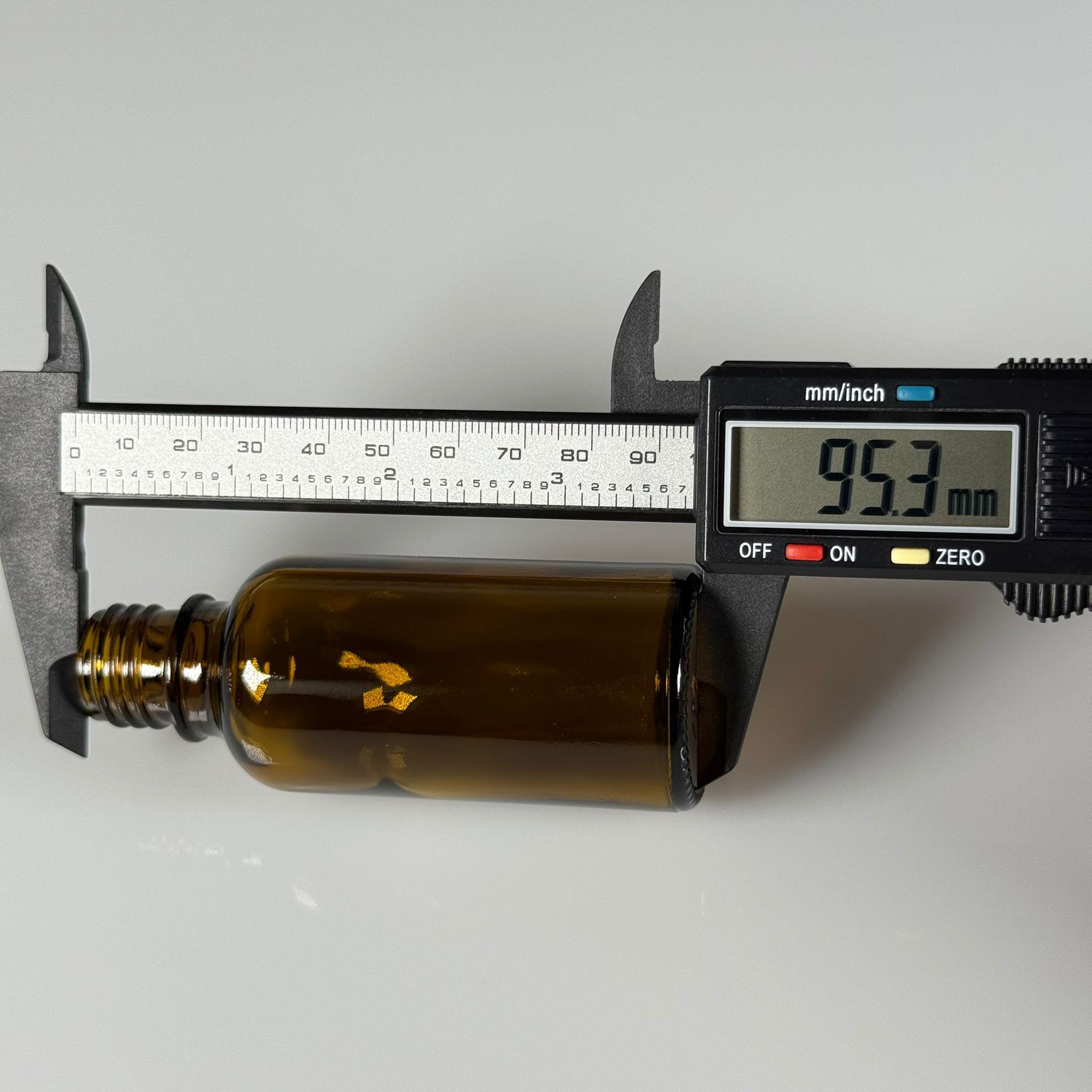 50 CC AMBER CAM ŞİŞE 20 MM  !!AĞIZ ÇAPI 20 MM
