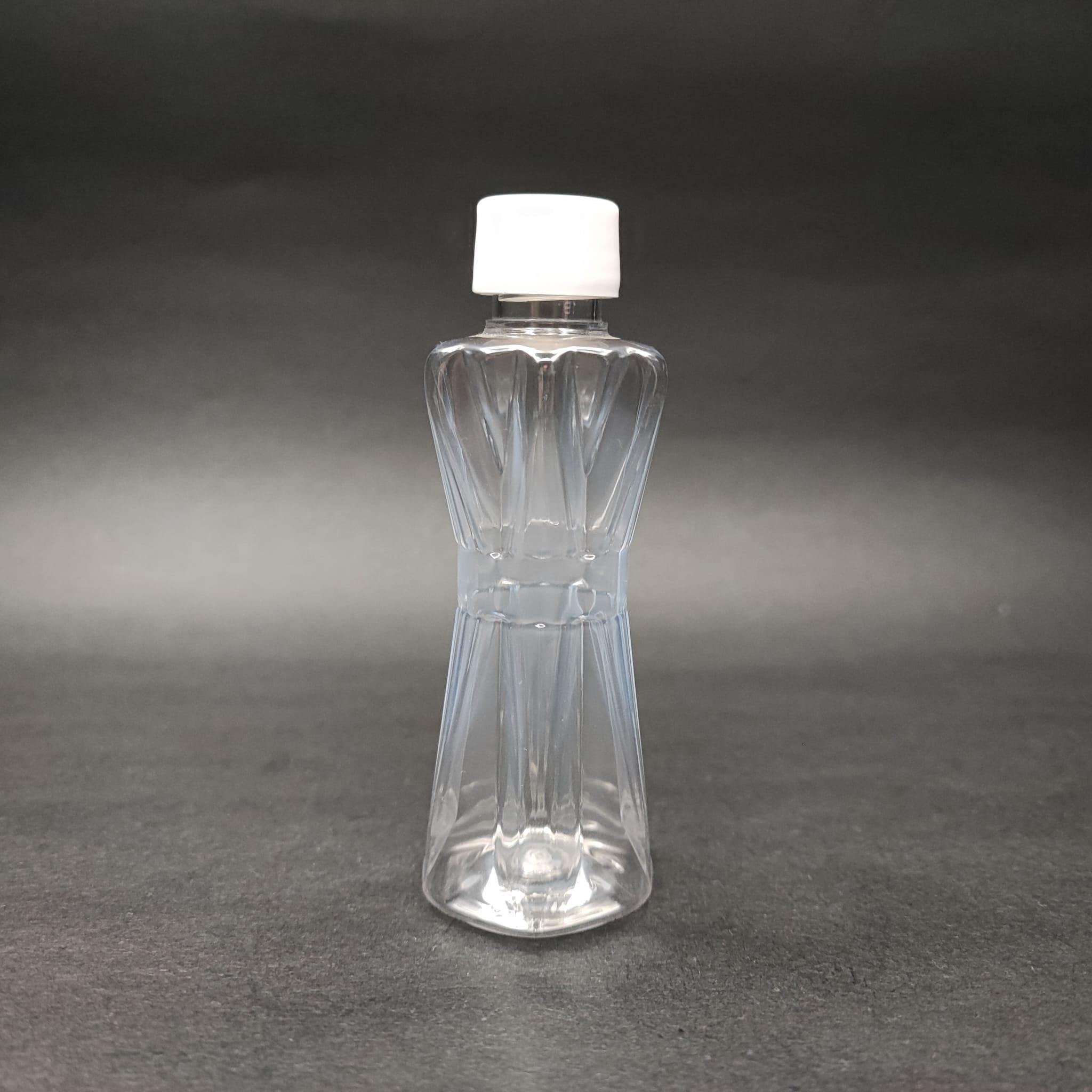 50 CC ELMAS MODEL PLASTİK ŞİŞE + KENDİNDEN CONTALI SIZDIRMAZ BEYAZ KAPAK - 50 ML KAPAKLI PET ŞİŞE