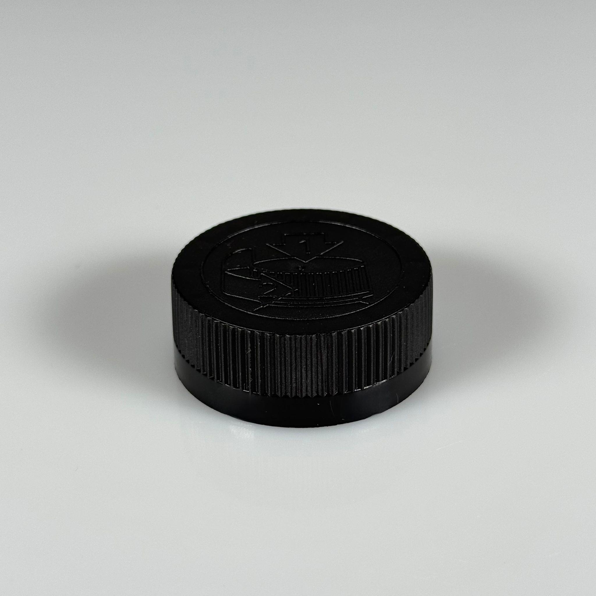 38 MM ÇOCUK KİLİTLİ VİDALI PLASTİK KAPAK - SİYAH