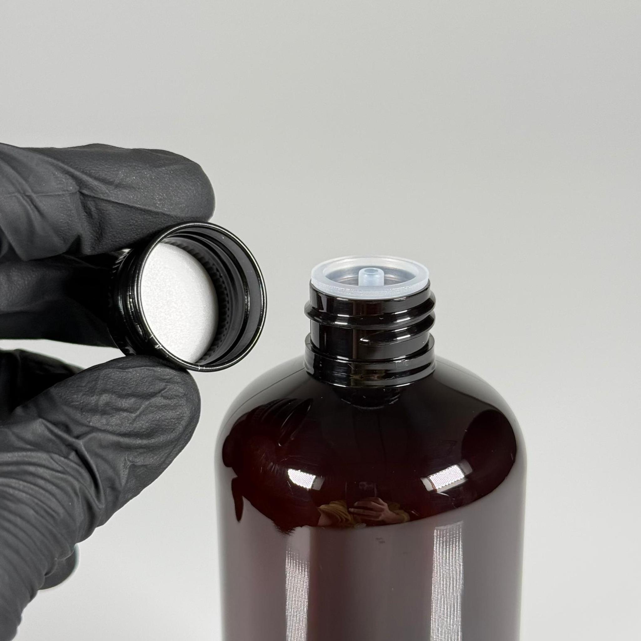 250 CC AMBER ŞİŞE - SİYAH METAL KAPAKLI + KOLONYA TIPALI - 250 ML PLASTİK KOLONYA ŞİŞESİ - ZEYNEP MODEL PET ŞİŞE