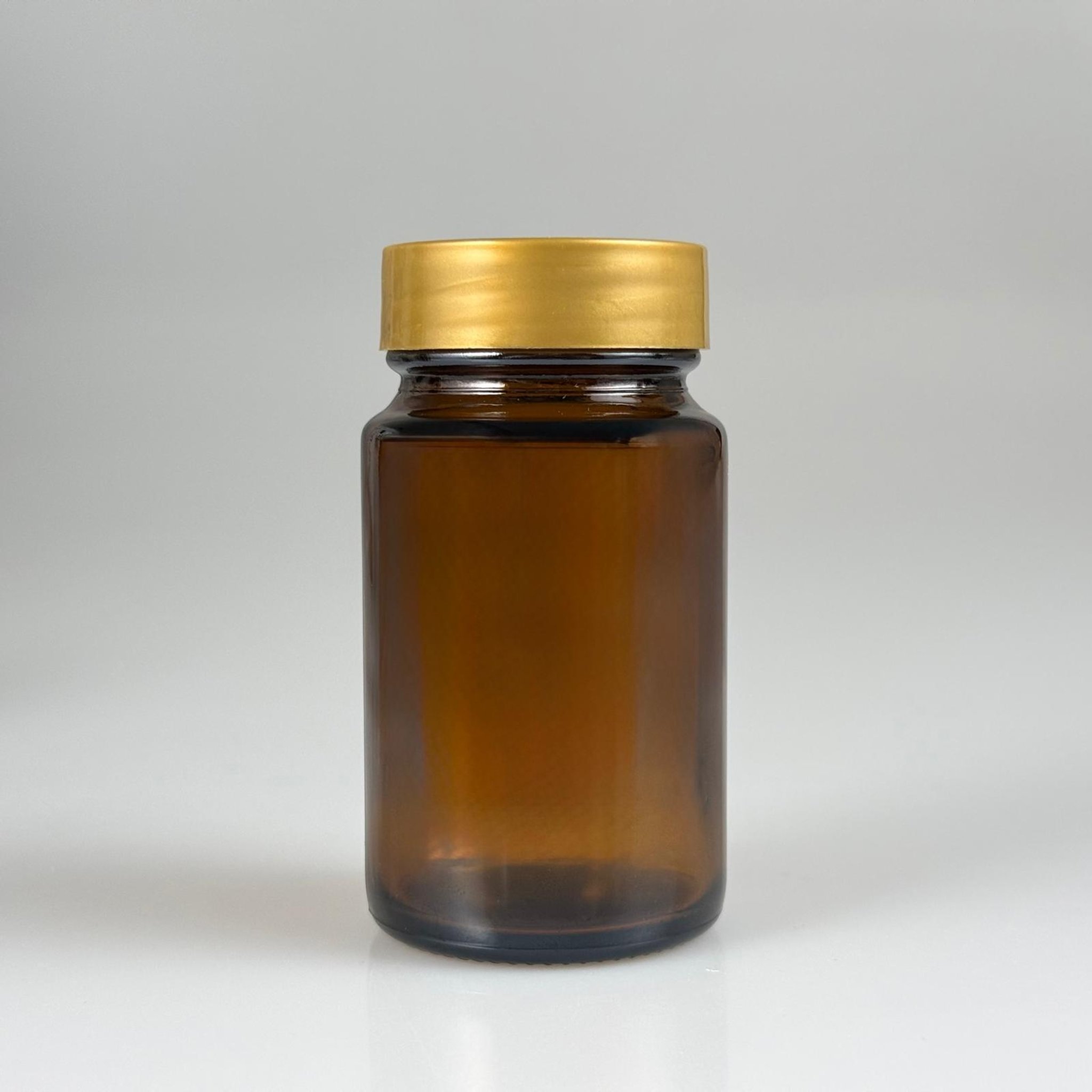 75 CC AMBER CAM TABLET ŞİŞESİ + GOLD PLASTİK KAPAKLI TAKIM - 75 ML KAPSÜL ŞİŞESİ - GENİŞ AĞIZLI İLAÇ ŞİŞESİ - TABLET KAVANOZU