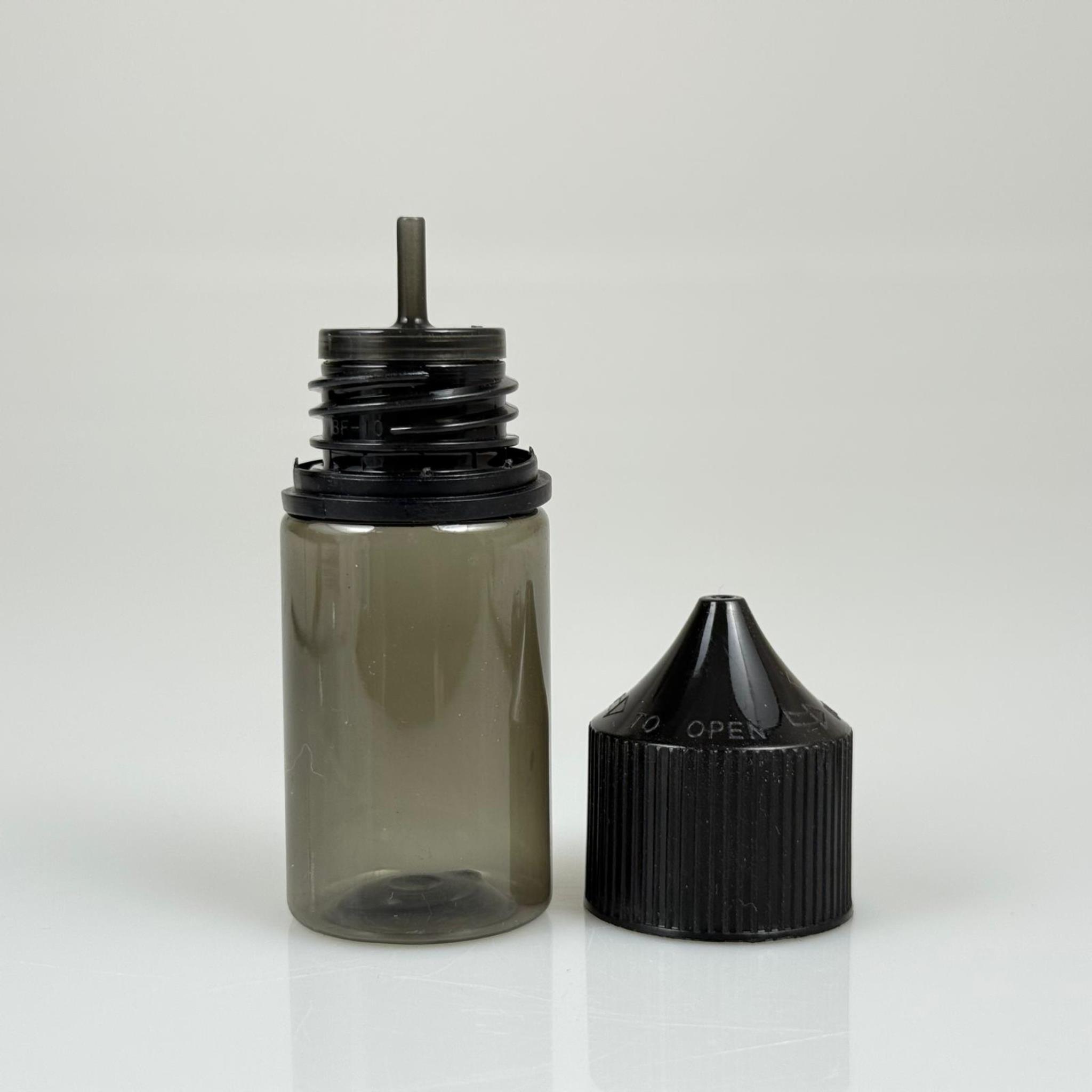 30 CC GORİLLA ŞİŞE - SİYAH - 30 ML LİKİT ŞİŞESİ - MÜREKKEP ŞİŞESİ - KAPAKLI  - TIPALI - İĞNE UÇLU DAMLALIKLI ŞİŞE