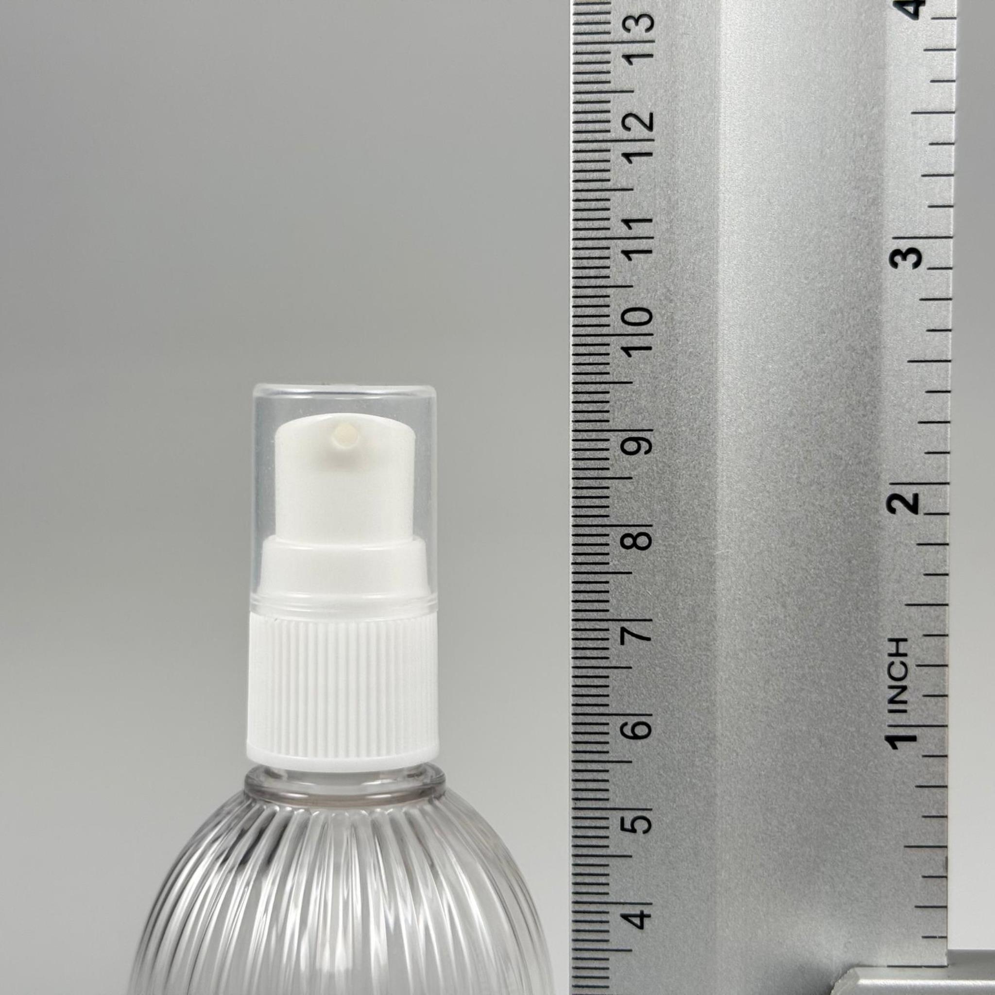 50 CC TOP ÇİZGİLİ DESENLİ BEYAZ LOSYON POMPALI PET ŞİŞE - 18 MM BEYAZ LOSYON POMPALI TAKIM - 50 ML LOSYON POMPALI PET ŞİŞE ( YOĞUN KIVAMLI SIVILARDA KULLANILIR )