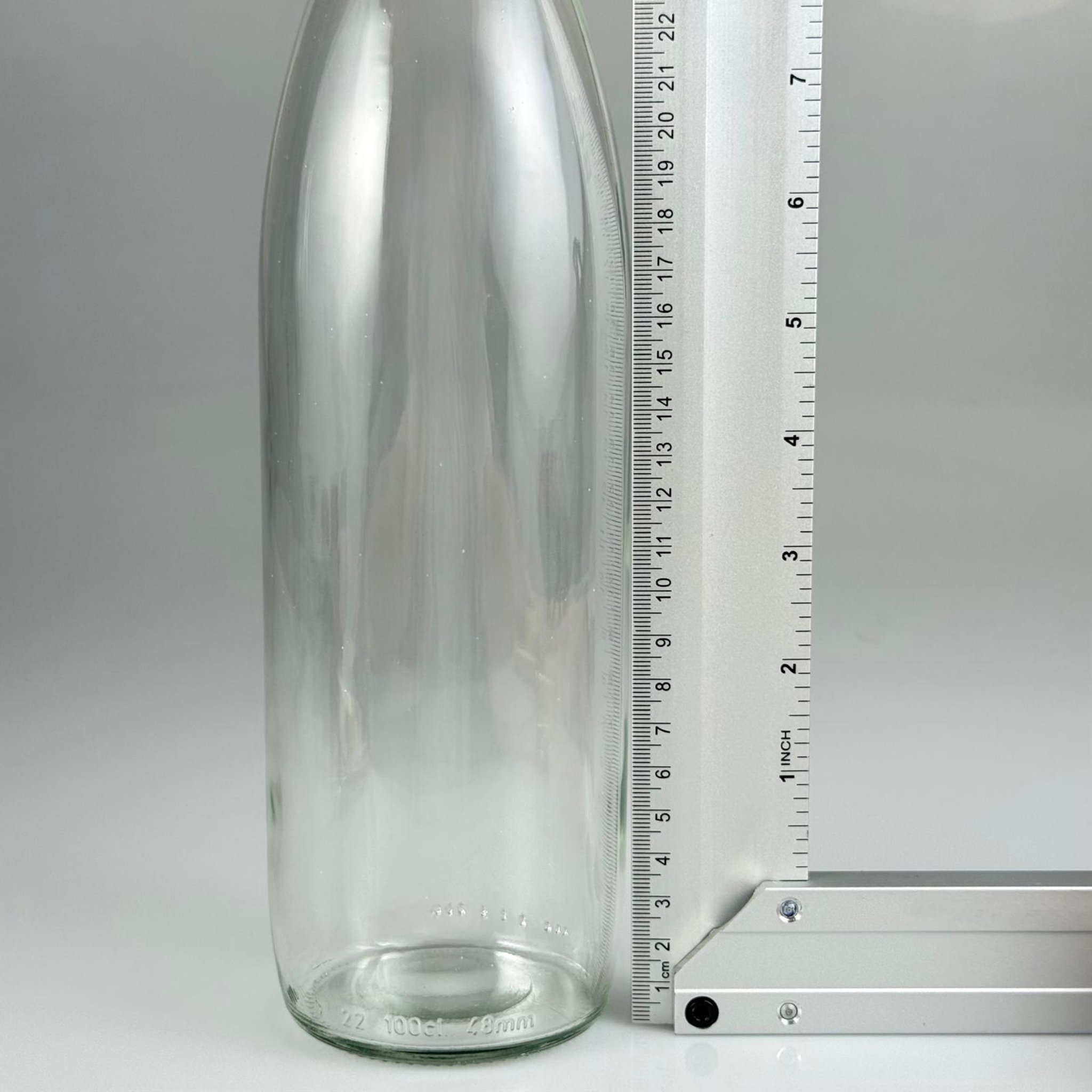 1000 CC CAM ŞİŞE - MAVİ KİLİTLİ KAPAKLI - 1 LİTRE CAM ŞİŞE - 1000 ML KAPAKLI CAM ŞİŞE