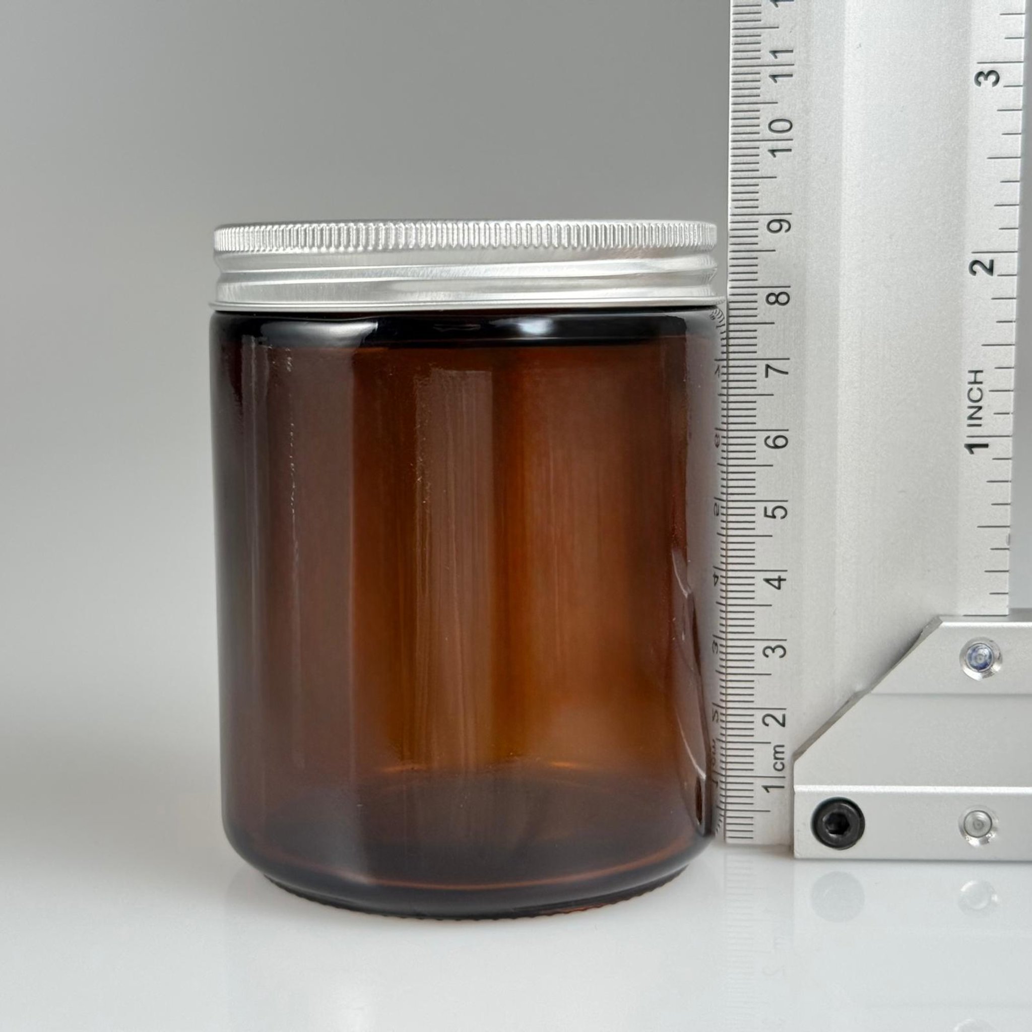 270 CC CAM AMBER MUM KAVANOZU - KÖPÜK CONTALI SIZDIRMAZ GÜMÜŞ METAL KAPAKLI  - 270 ML KAHVERENGİ KREM KAVANOZU - AMBER MUM KAVANOZLARI - MEDİKAL KAVANOZ - ORJİNAL AMBER (BOYAMA DEĞİL)