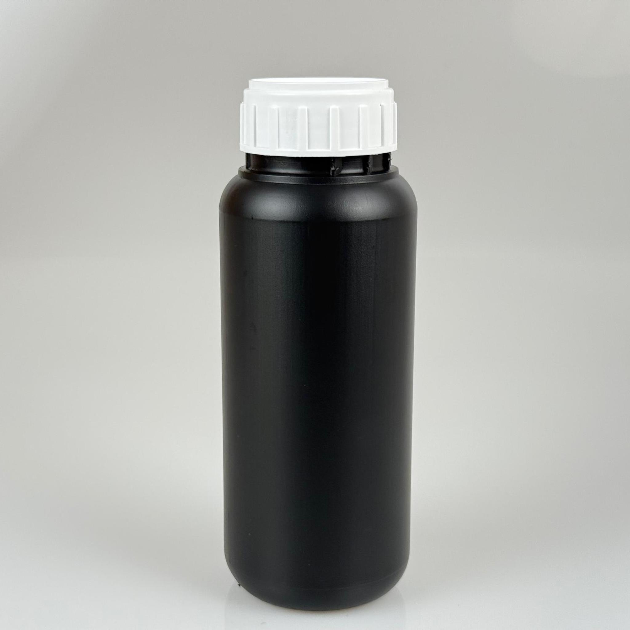 0,5 LT ZİRAİ İLAÇ BİDONU SİYAH + BEYAZ ALÜMİNYUM FOLYOLU İNDİKSİYON CONTA SK50 KAPAK - 500 CC PE POLİETİLEN TARIM BİDON
