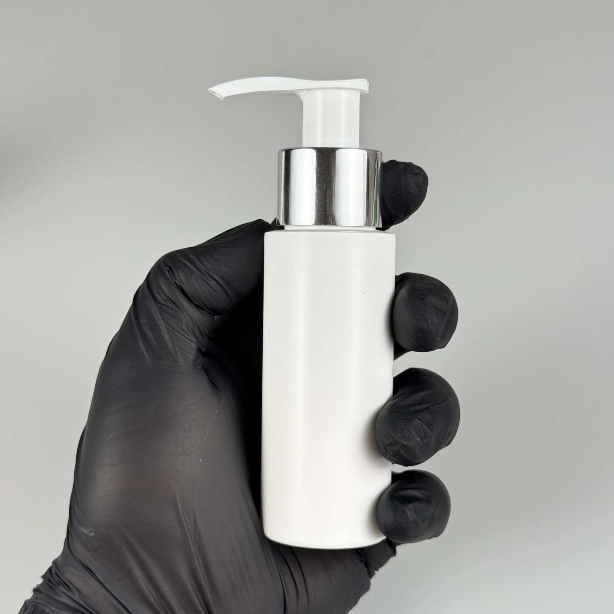 50 CC BEYAZ POLİETİLEN PLASTİK ŞİŞE - GÜMÜŞ POMPALI - 50 ML POMPALI PLASTİK ŞİŞE