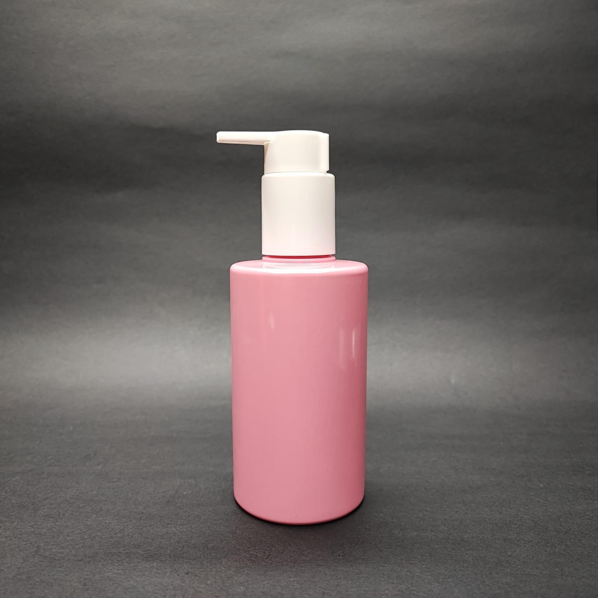 200 CC KÜT BOYUNLU SİLİNDİR PET ŞİŞE (24 GR) - BEYAZ XAVIER LOSYON POMPALI - 200 ML PLASTİK ŞİŞE - PEMBE