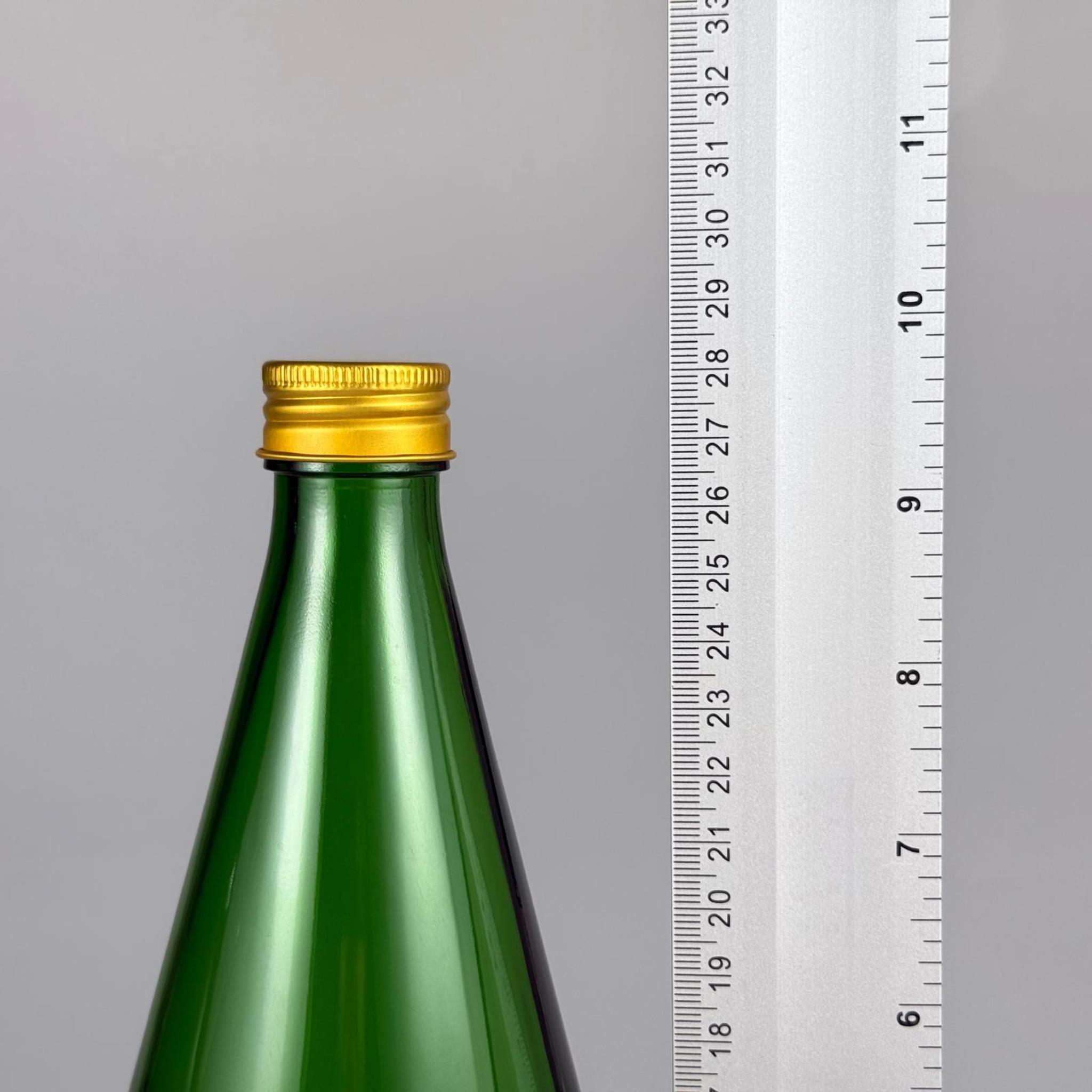 750 CC YEŞİL CAM ŞİŞE - GOLD METAL KAPAKLI - 750 ML CAM ŞİŞE