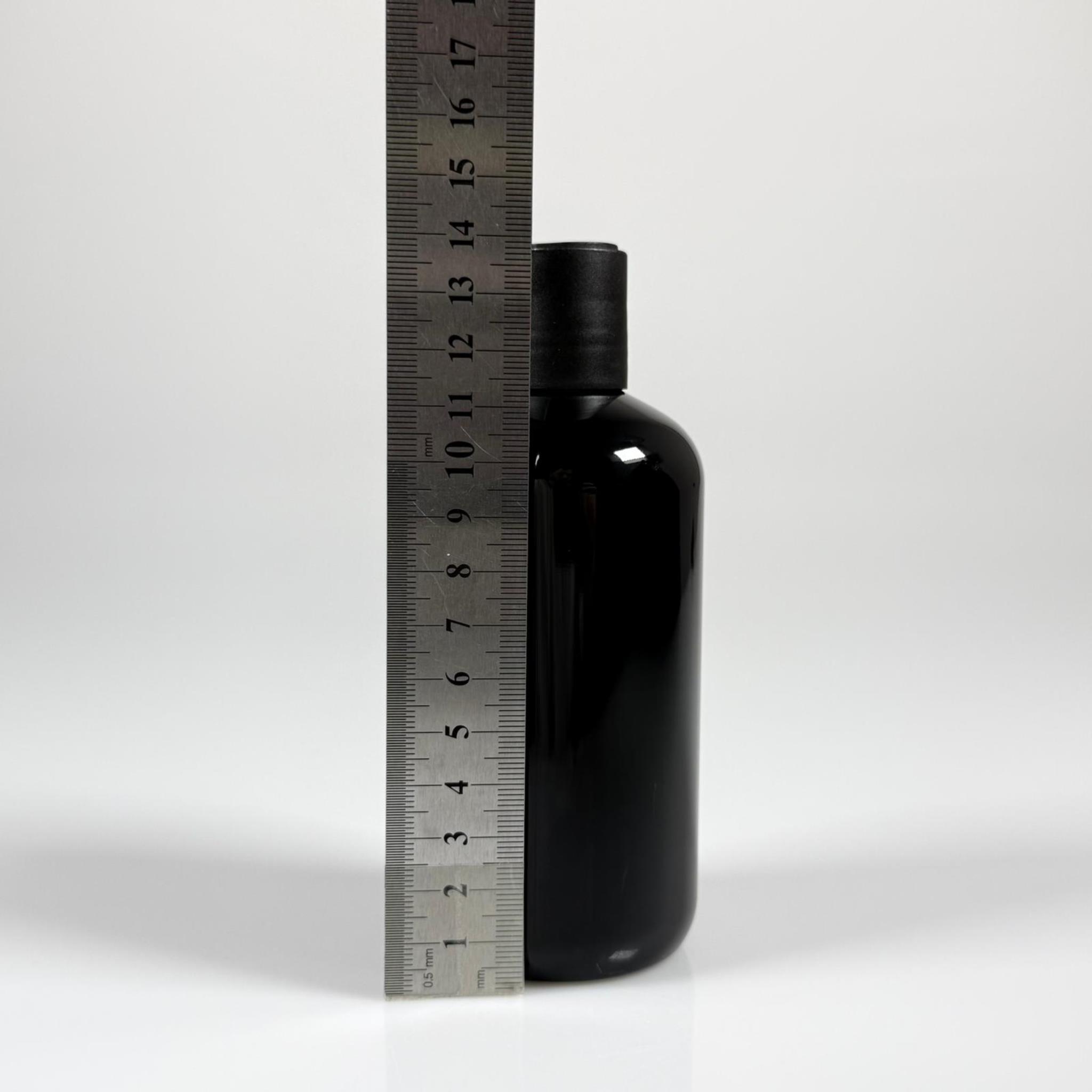 250 CC SİYAH PLASTİK ŞİŞE ZEYNEP MODEL - SİYAH DİSKTOP AKITICILI KAPAKLI - 250 ML TOMBUL ŞAMPUAN PET ŞİŞE