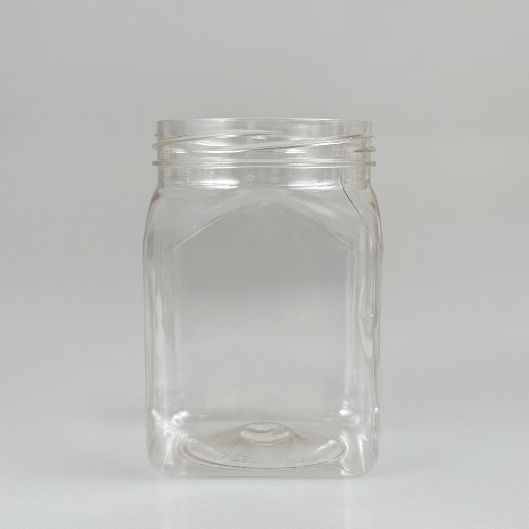 250 CC KARE PET KAVANOZ KAPAKSIZ (63 AĞIZ) - 250 ML PLASTİK KAVANOZ