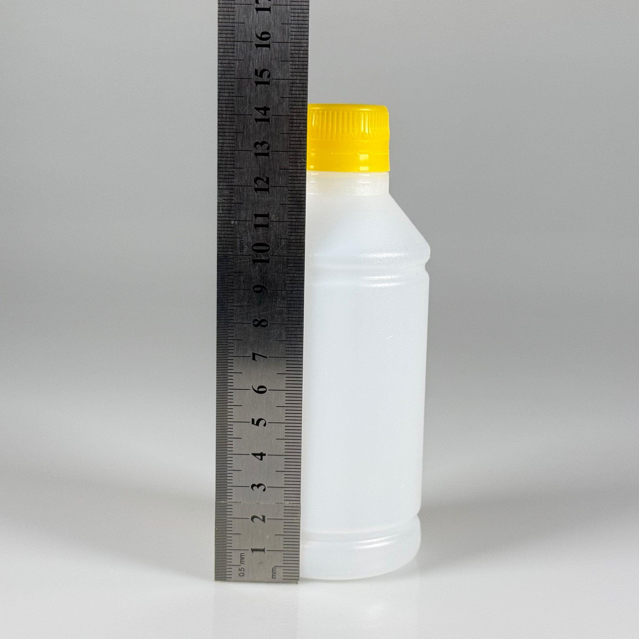 250 CC TİNER ŞİŞESİ - SARI KİLİTLİ KAPAKLI - 250 ML KİMYASALA DAYANIKLI PLASTİK ŞİŞE - 0,25 LT POLİETİLEN ŞİŞE