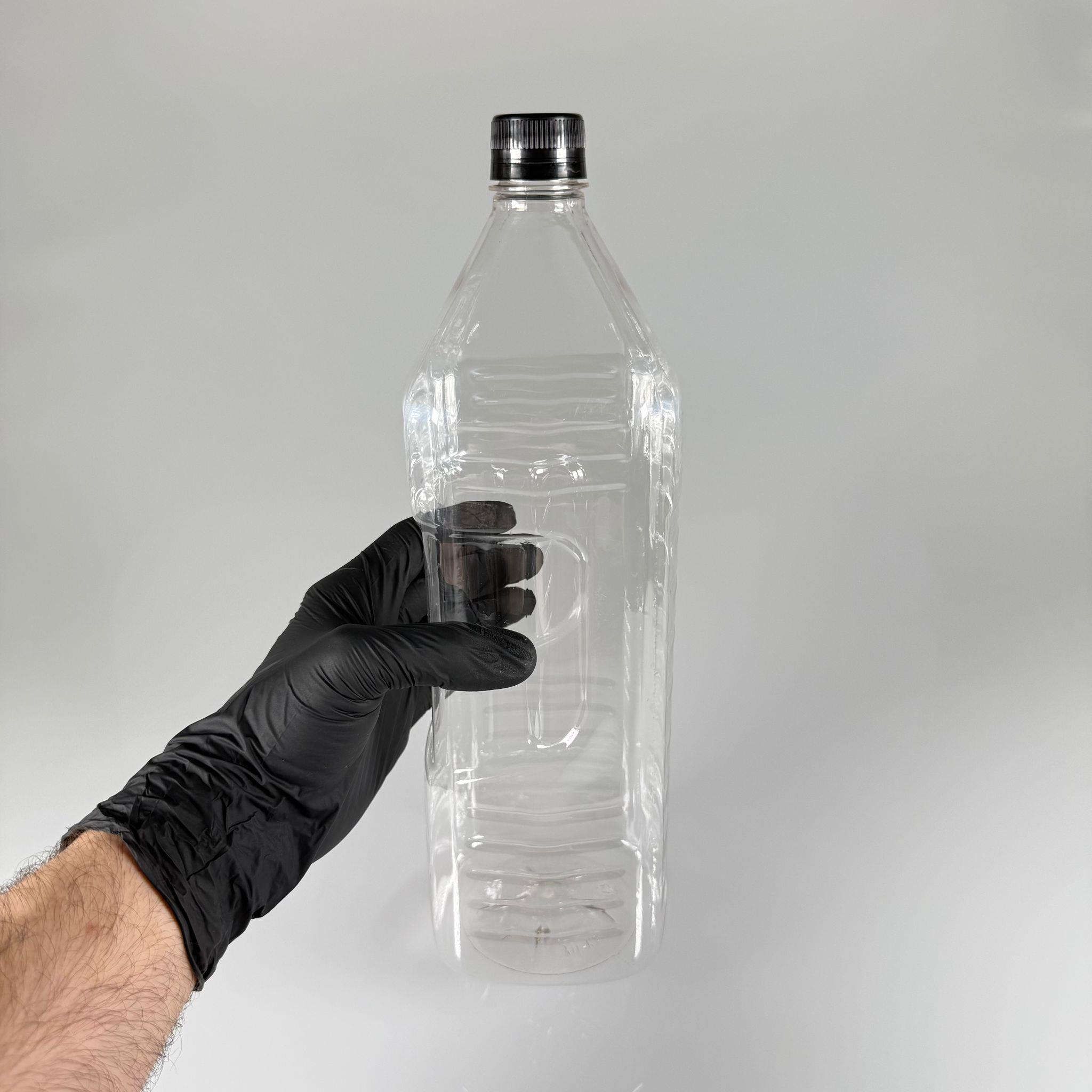 2000 CC KÖŞELİ PET ŞİŞE - SİYAH KİLİTLİ KAPAKLI 2 LİTRE KARE PLASTİK ŞİŞE - ZEYTİNYAĞ ŞİŞESİ