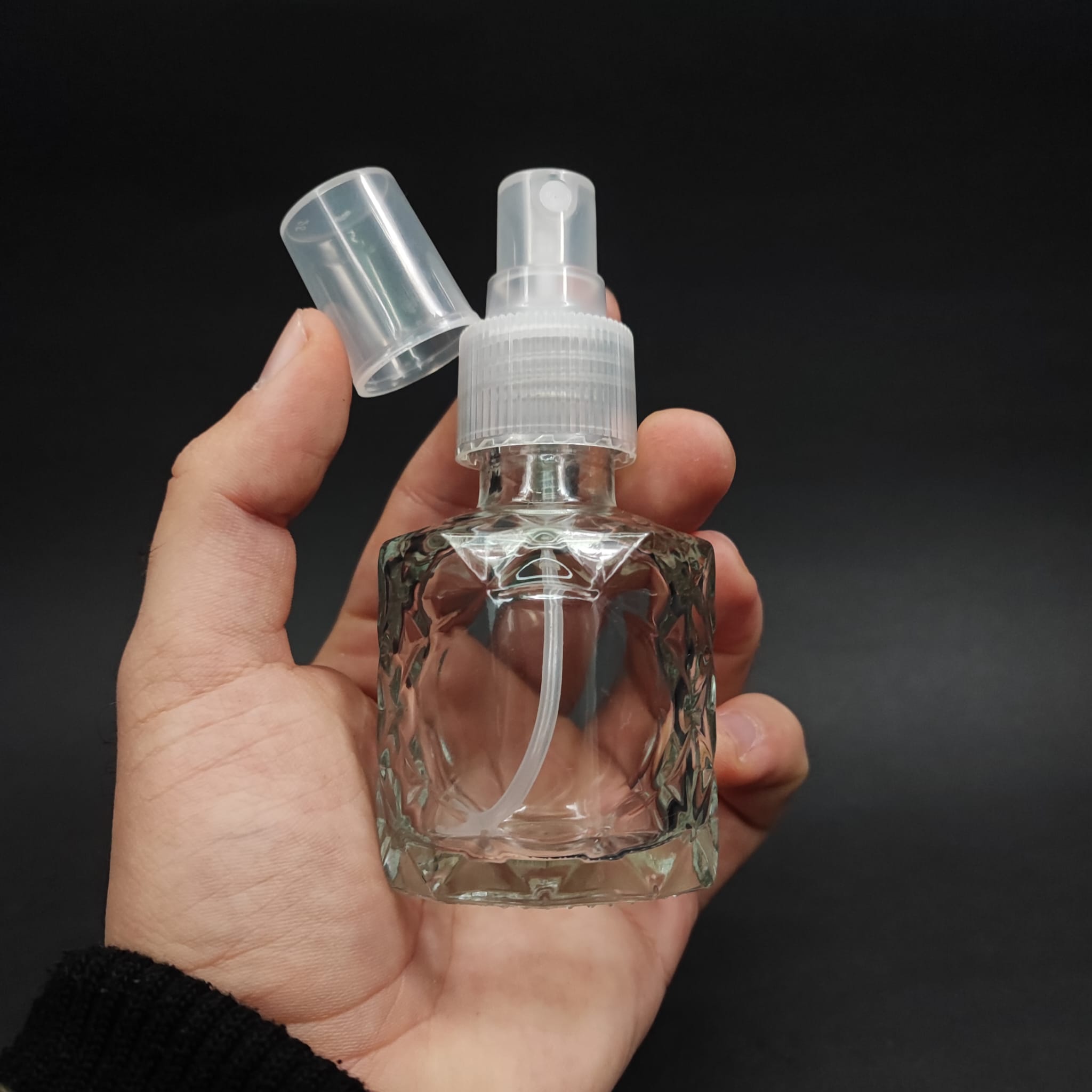 50 CC VELORA CAM ŞİŞE - ŞEFFAF SPREYLİ - 50 ML DÜĞÜN, NİŞAN, SÖZ, KINA, CENAZE, PROMOSYON İÇİN HEDİYELİK LÜX KOLONYA ŞİŞELERİ