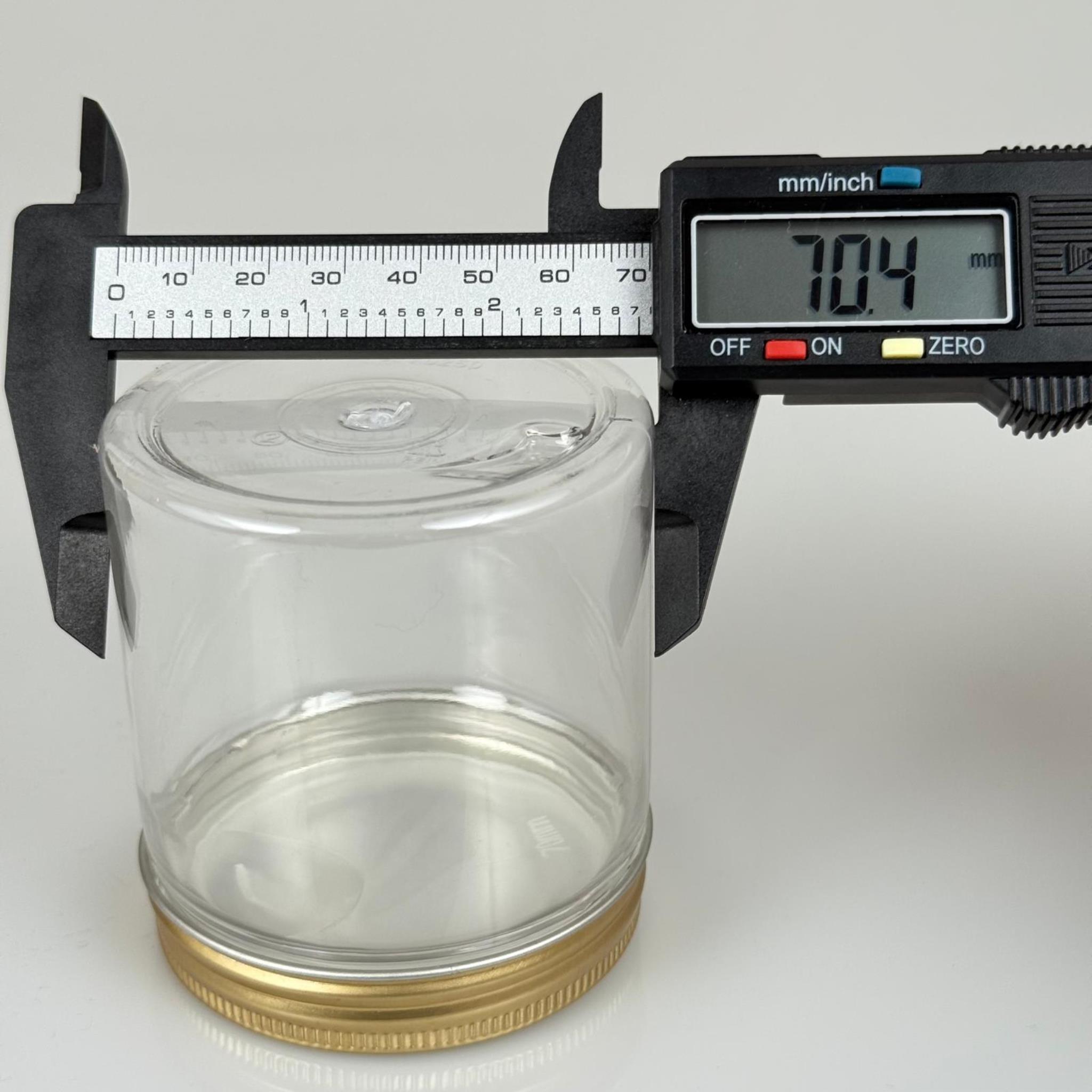 250 ML SERT PET KAVANOZ + GOLD METAL KAPAK + İÇ TIPA - 250 CC KALIN ŞEFFAF PLASTİK KAVANOZ GOLD METAL KAPAKLI İÇ TIPALI TAKIM - KREM KAVANOZLARI