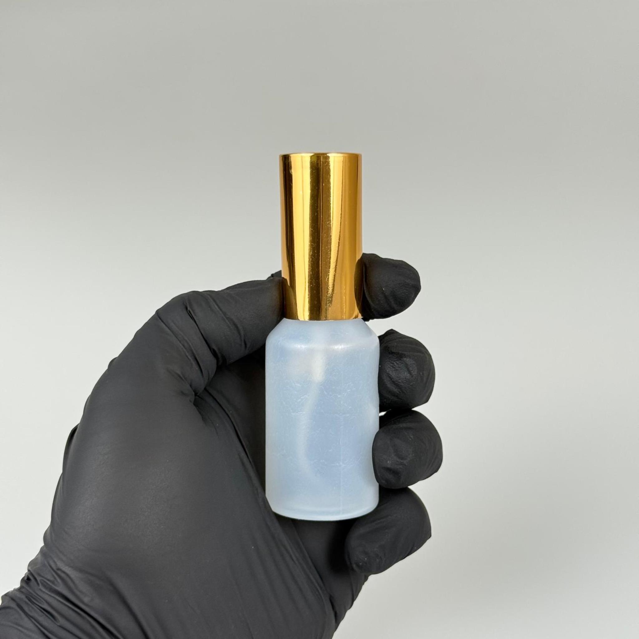 30 ML POLİETİLEN KOLONYA, PARFÜM VB ŞİŞELERİ - METAL ALÜMİNYUM GOLD KAPAK + VİDALI SPREY + 30 CC NATÜREL ŞİŞE SET TAKIM