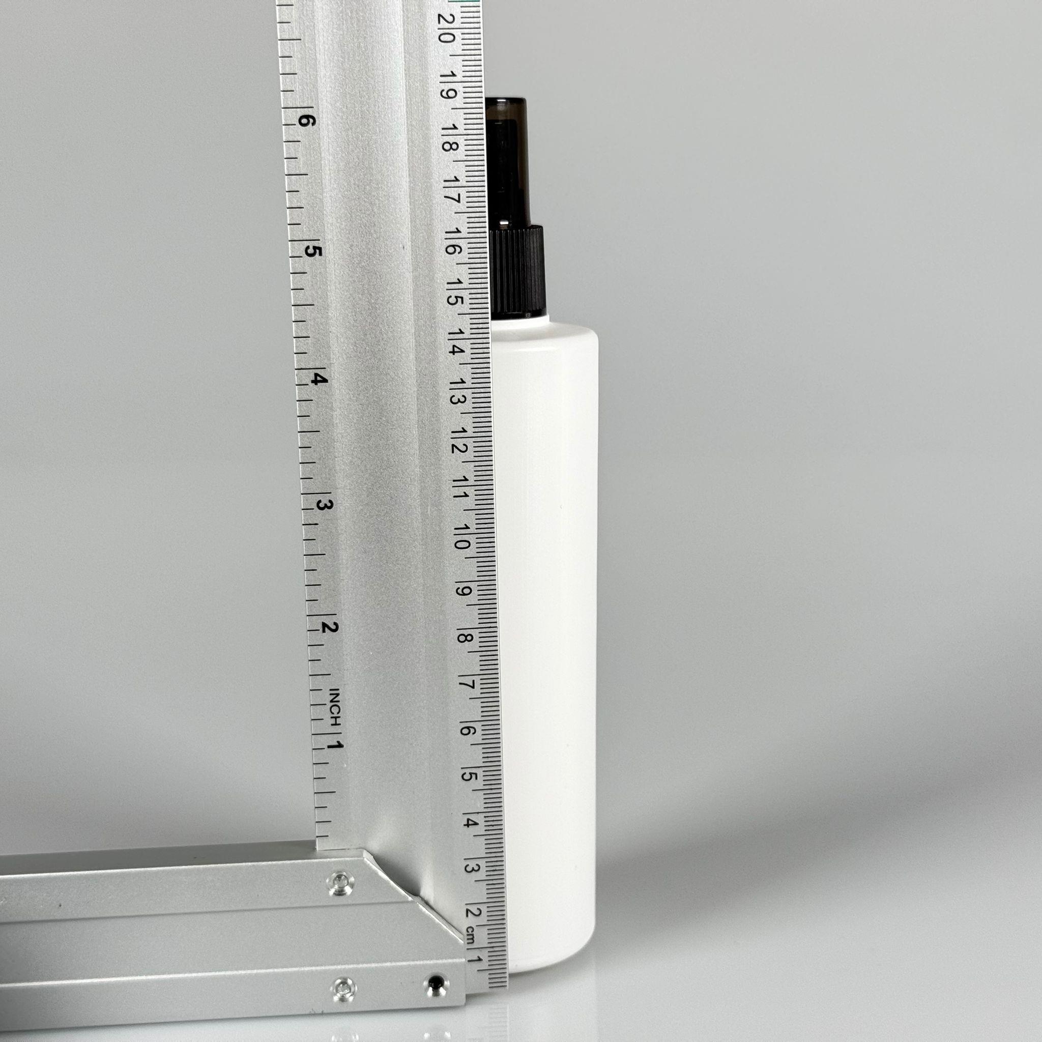 200 CC (SİLME 250 CC) BEYAZ SİLİNDİR MODEL MAT SERT POLİETİLEN ŞİŞE - SİYAH SPREYLİ - 200 ML BEYAZ SPREYLİ PLASTİK ŞİŞE