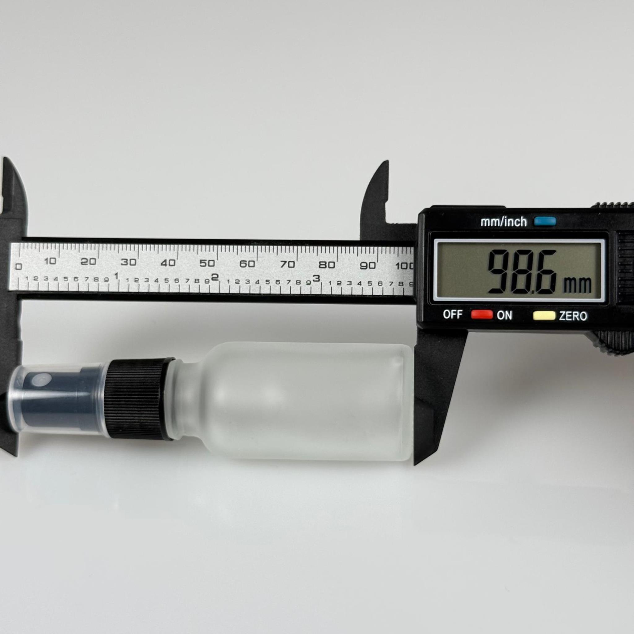 20 CC BUZLU CAM ŞİŞE SİYAH SPREYLİ TAKIM - 20 ML SPREYLİ ŞİŞE - BUZLU CAM