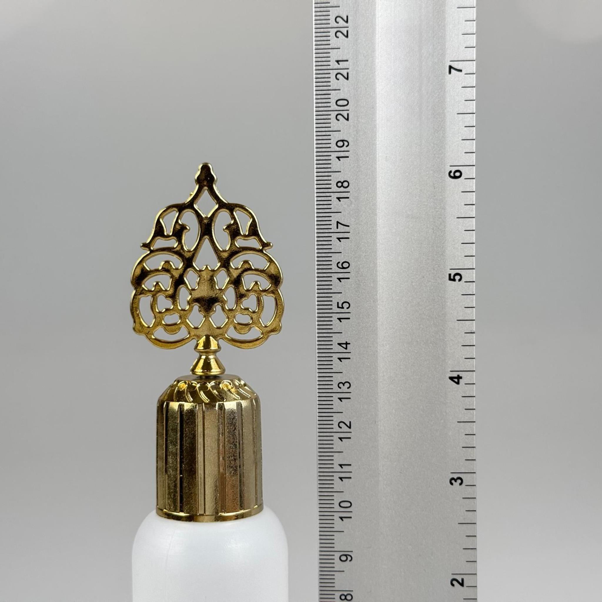 100 CC NATÜREL SERT POLİETİLEN ŞİŞE + GOLD OSMANLI KAPAK  ( 24 MM ) + PLASTİK TIPALI - 100 ML SERT POLİETİLEN KOLONYA ŞİŞESİ