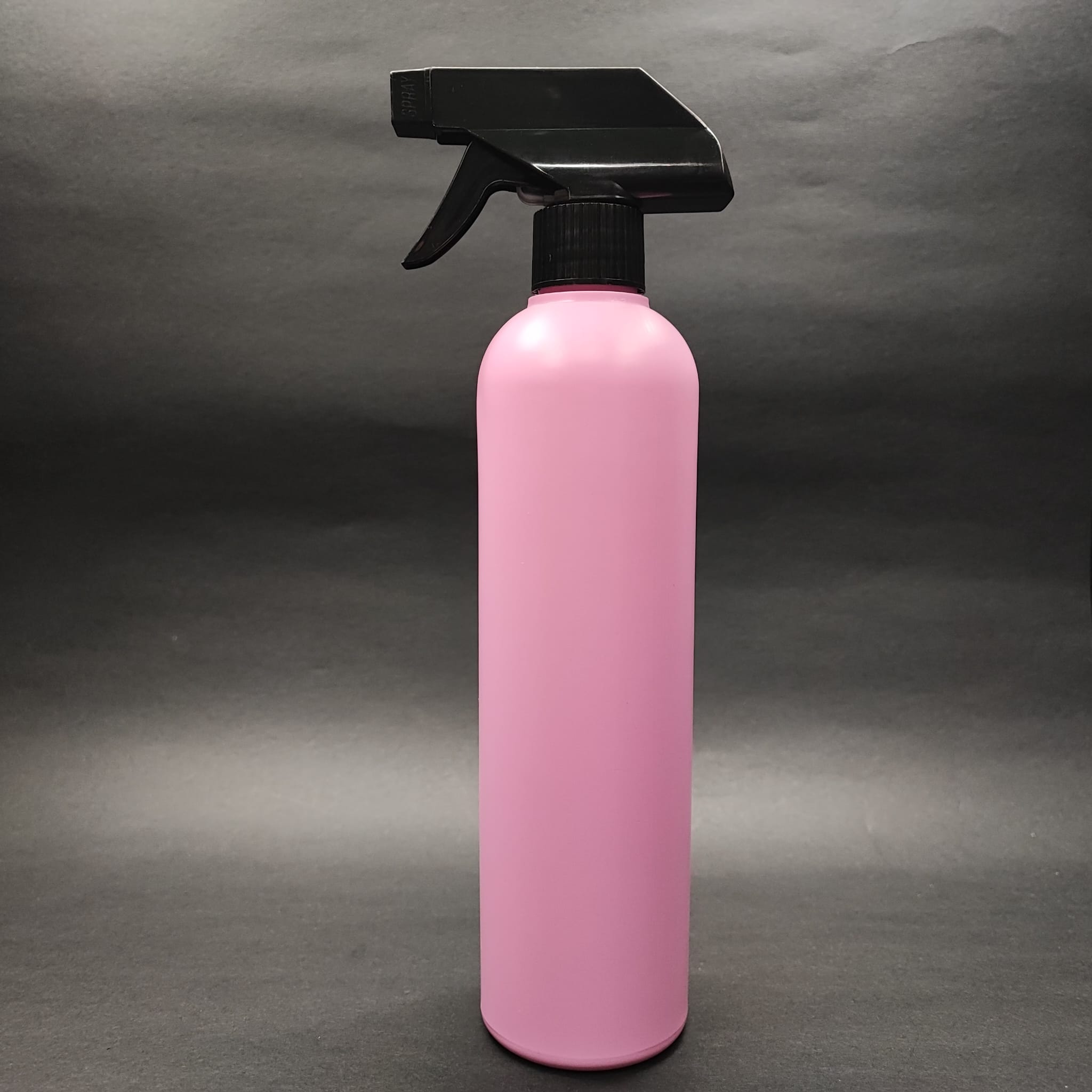 500 CC PEMBE POLİETİLEN PE ŞAMPUAN ŞİŞESİ - SİYAH TETİK SPREYLİ - 500 ML PE ŞAMPUAN ŞİŞESİ