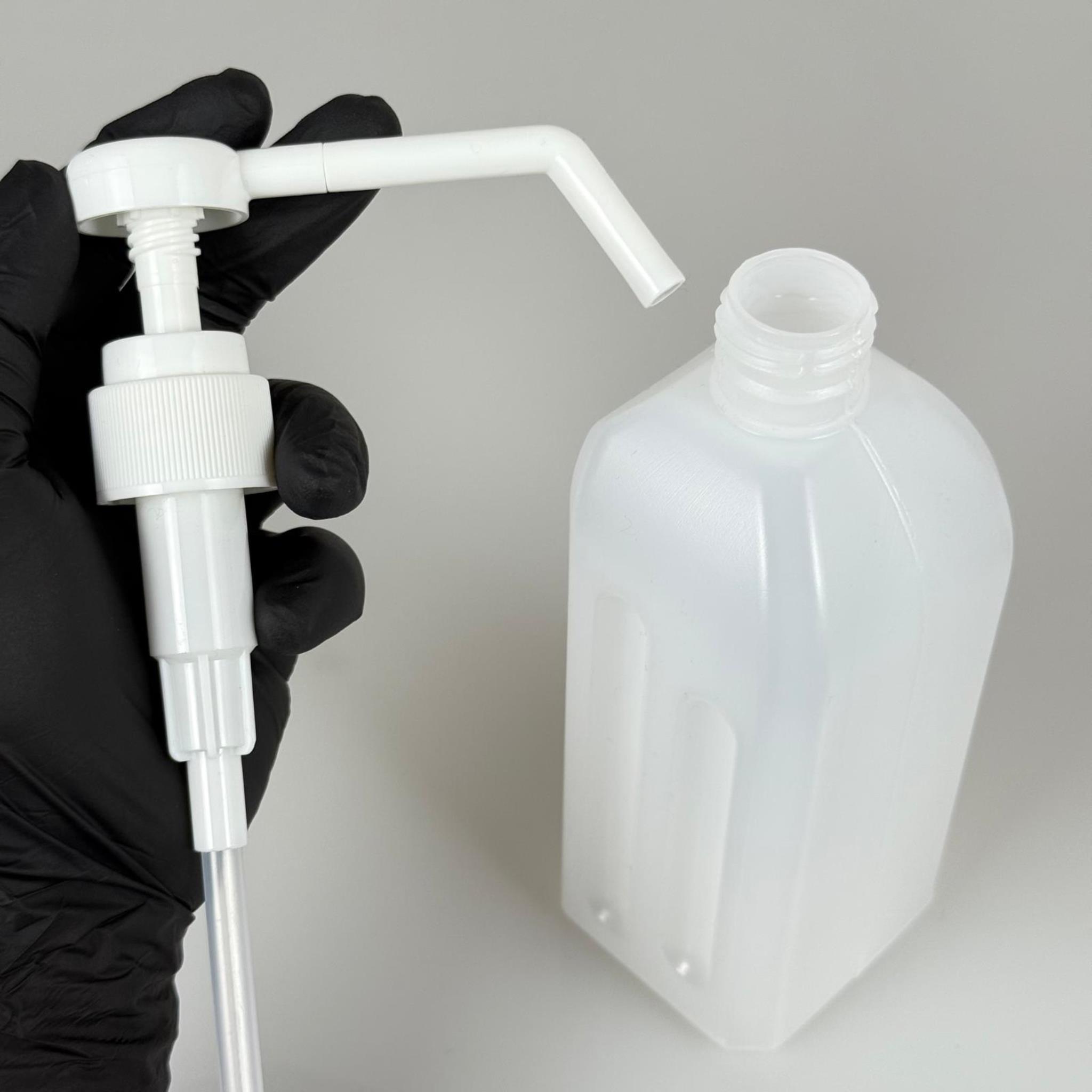 500 CC DEZENFEKTAN BİDONU - DİSPANSİYER POMPALI - 500 ML BEYAZ BOŞ DEZENFEKTAN BİDONU